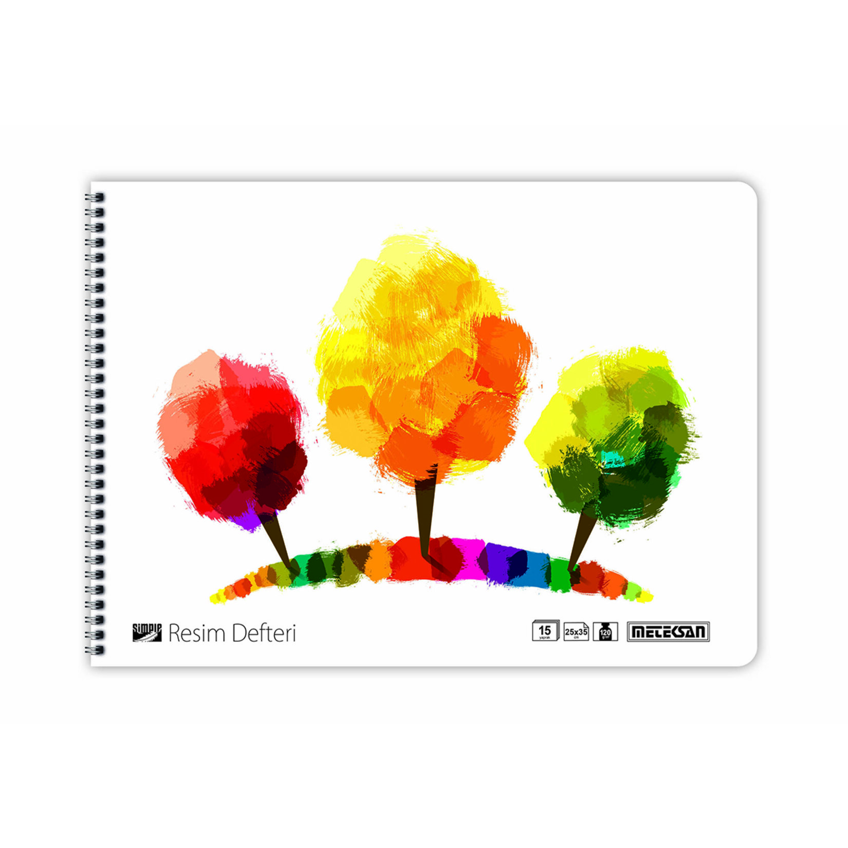 Meteksan Sımple Spiralli Resim Defteri 15 Yaprak - Görsel 2