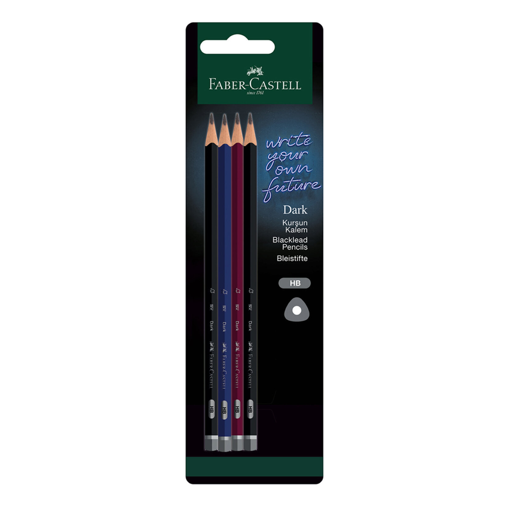 Faber Castell Bls Dark Mercanlı Kurşun Kalem Hb 4'lü