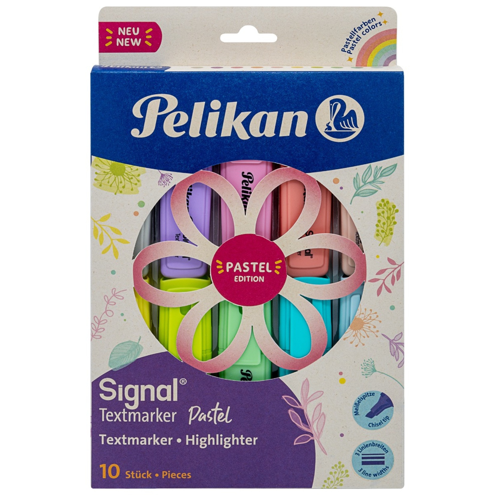 Pelikan Pastel Fosforlu İşaretleme Kalemi 10'lu