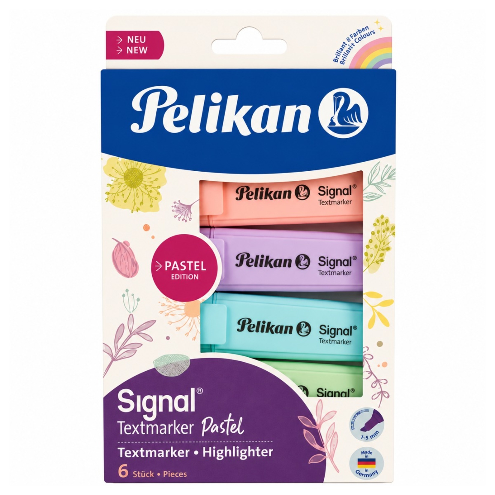 Pelikan Pastel Fosforlu İşaretleme Kalemi 6'lı