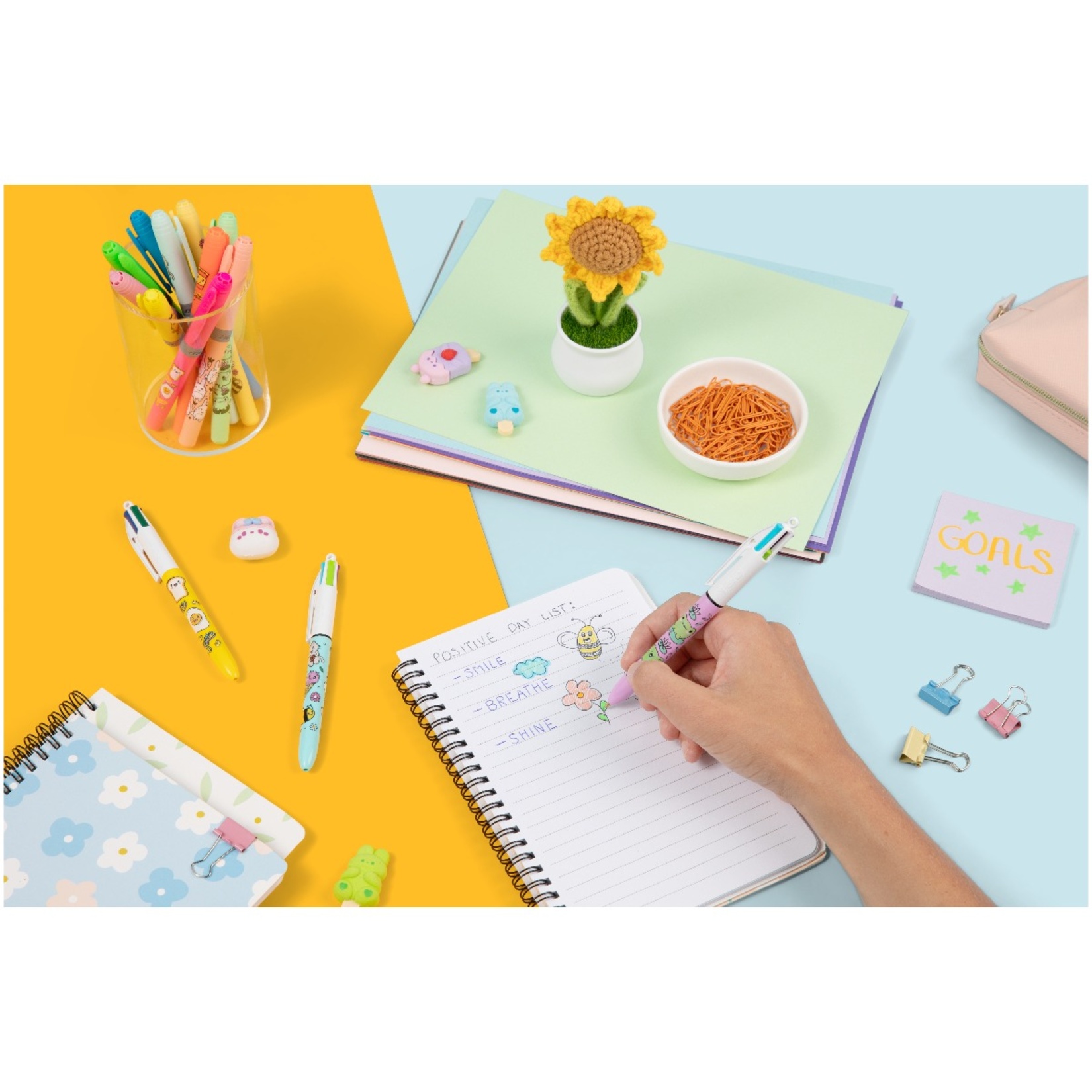 Bic 4 Colours Kawaii Tükenmez Kalem 3'lü - Görsel 3