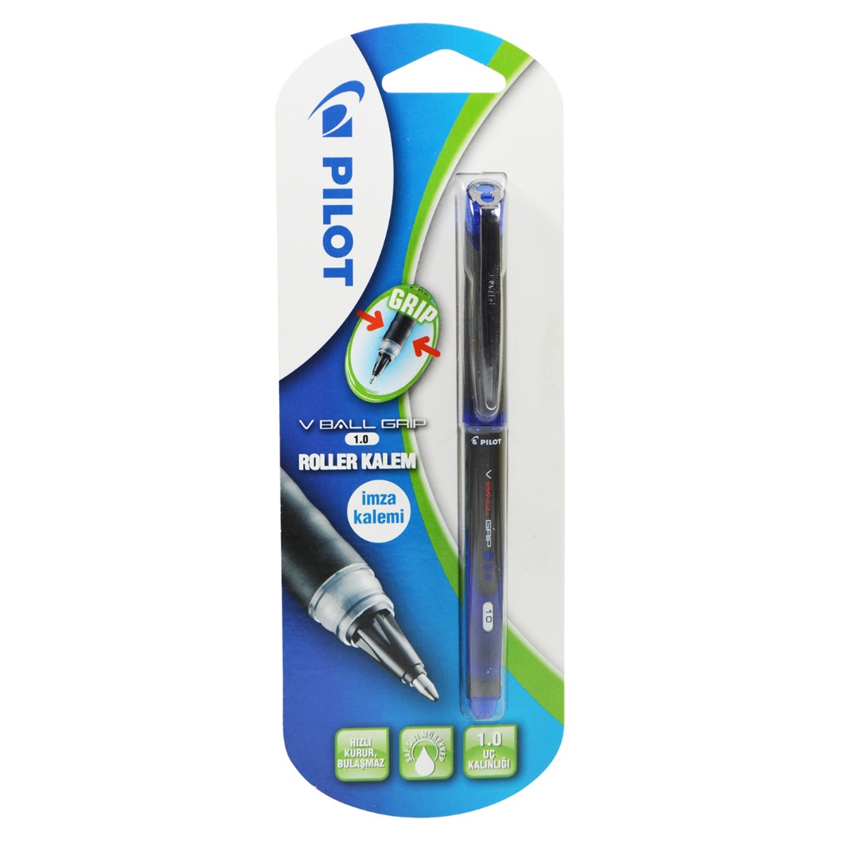 Pilot V-Ball Grip 1.0 Siyah Roller Kalem