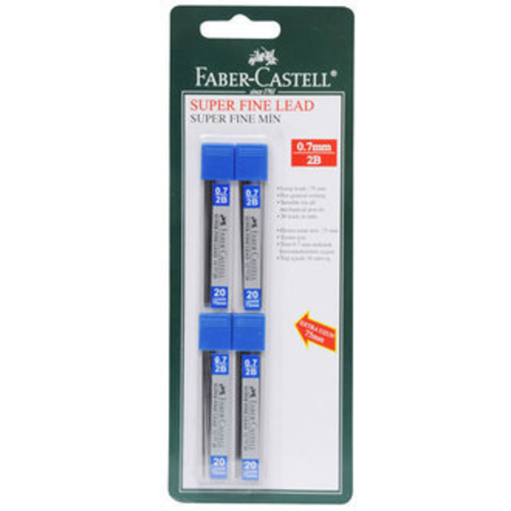 Faber Castell 4Polymer Fine Min 0.7 Mm 2B ( 75Mm )