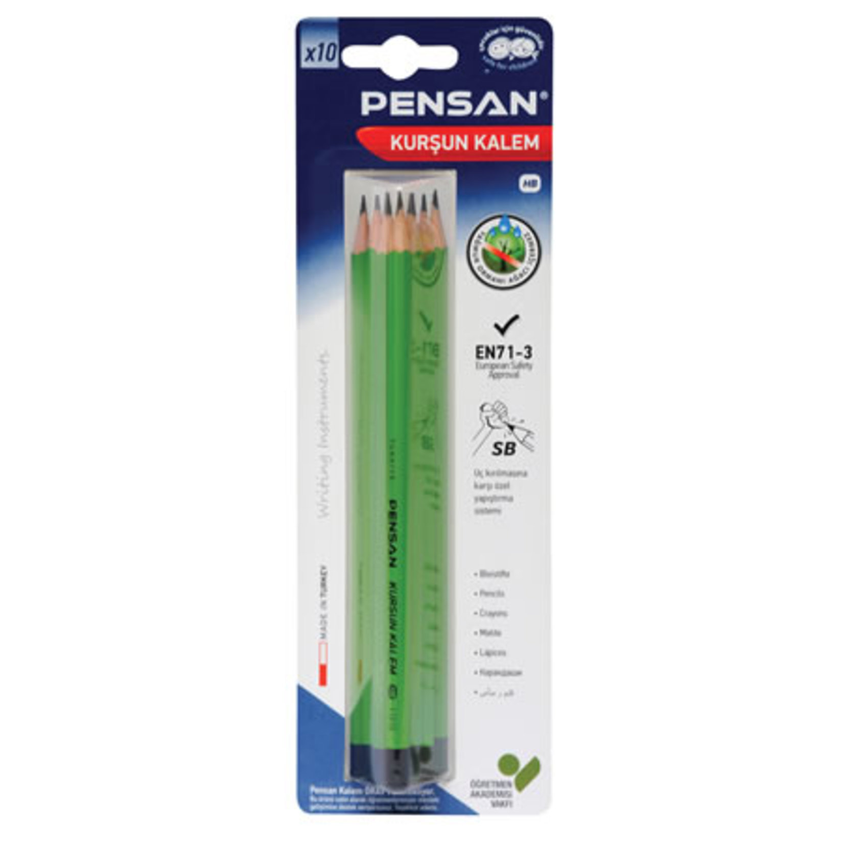 Pensan Kurşun Kalem 10 Lu