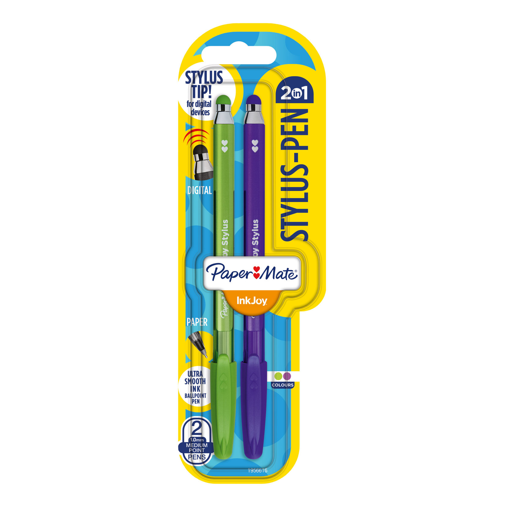 Papermate Inkjoy Stylus 2'Li Tükenmez Bls. Yeşil/Mor