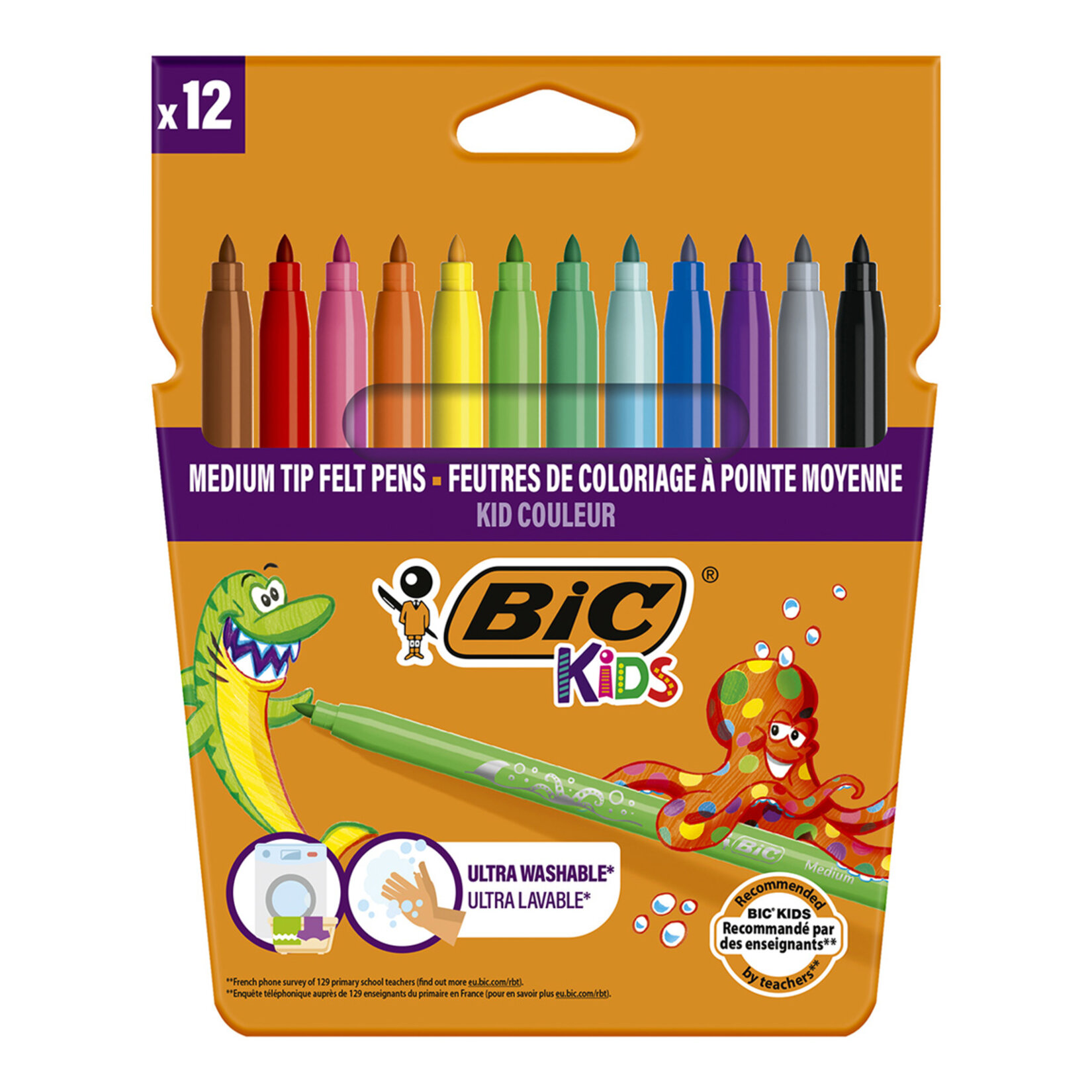 Bic Kid Couleur Keçeli Boya Kalemi 12'li