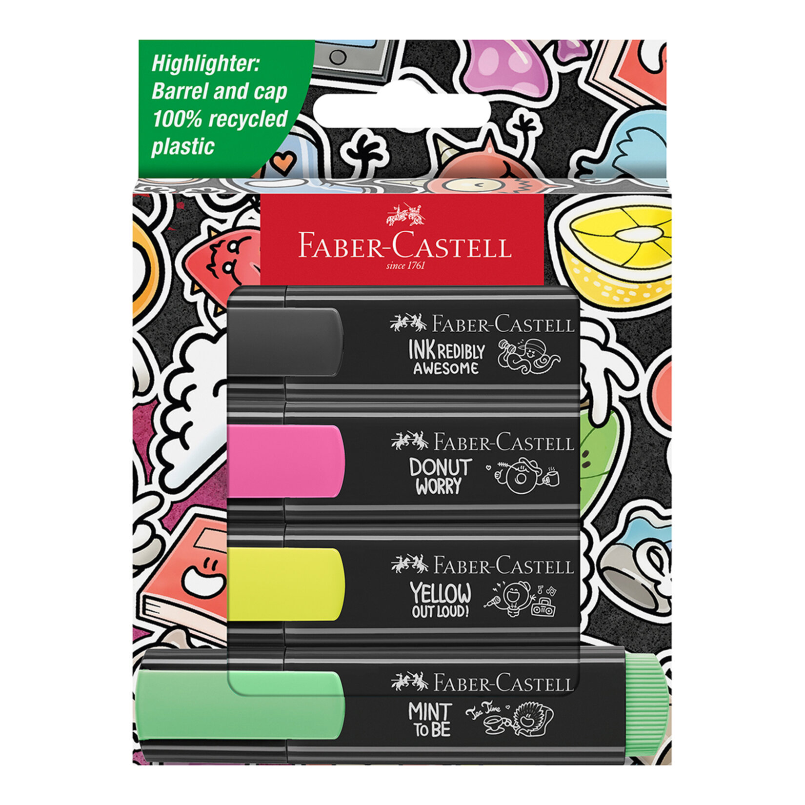 Faber Castell Graffiti Textliner 46, 4'lü - Görsel 1