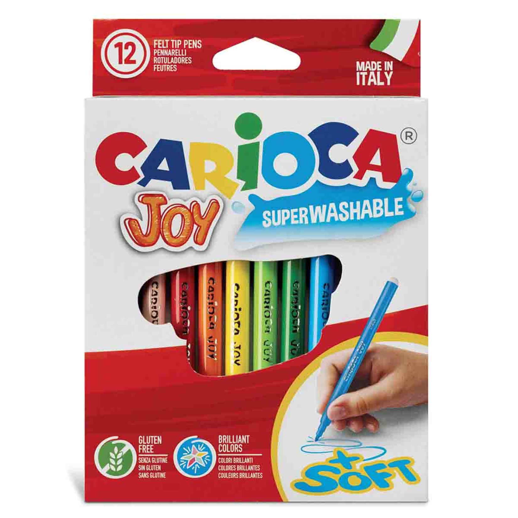 Carioca Joy Süper Yıkanabilir Keçeli Boya Kalemi 12'li