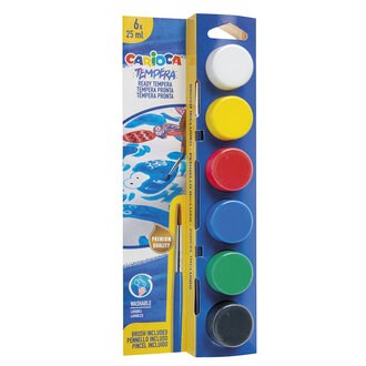 Carioca Tempera Suluboya Süper Yıkanabilir Fırçalı