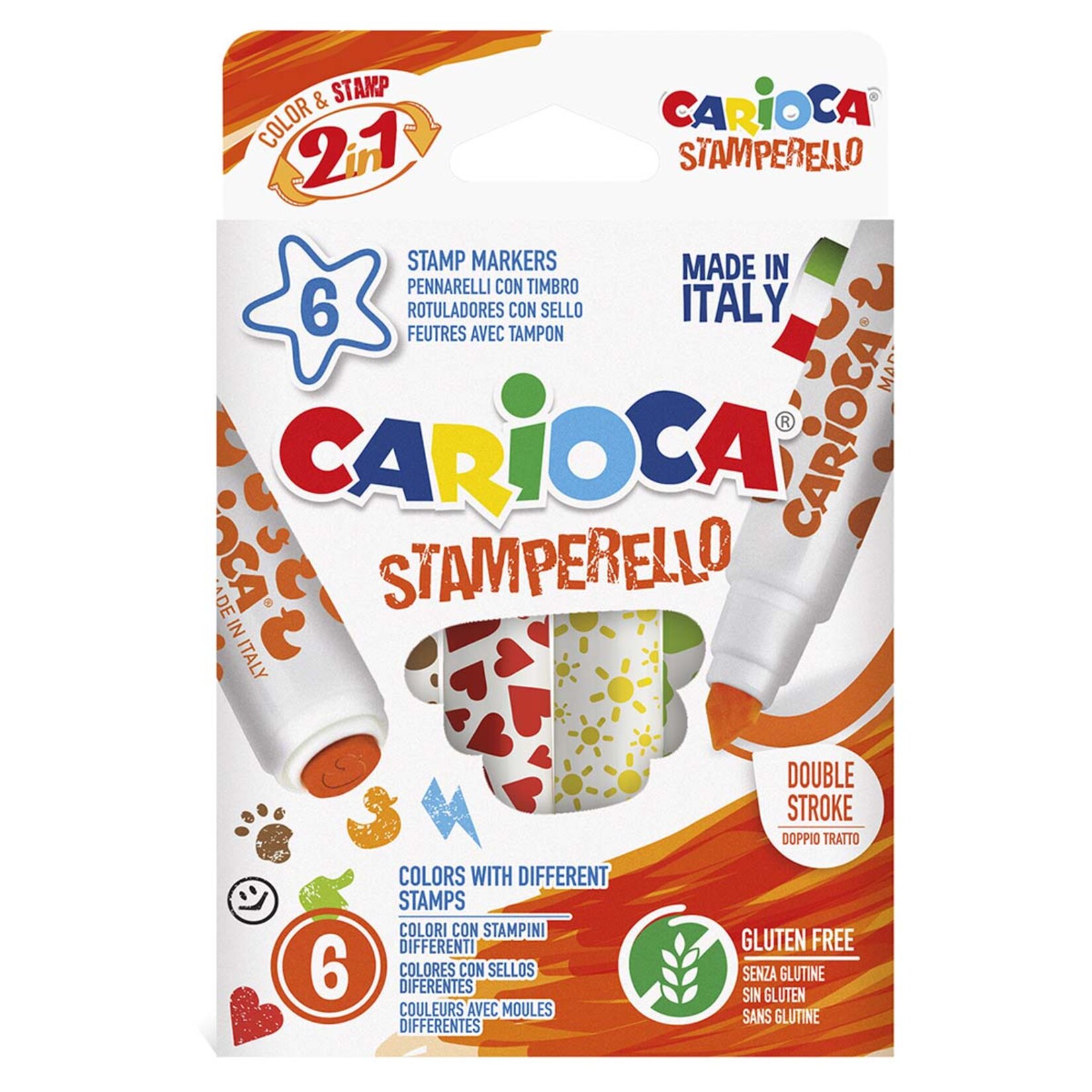 Carioca Stamperello Keçeli Boya Kalemi 6'lı