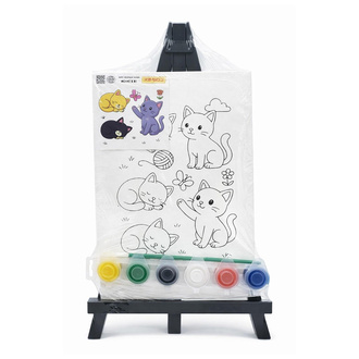 Collex Şövaleli Pres Tuval Seti 6'lı Boya + 1 Fırça