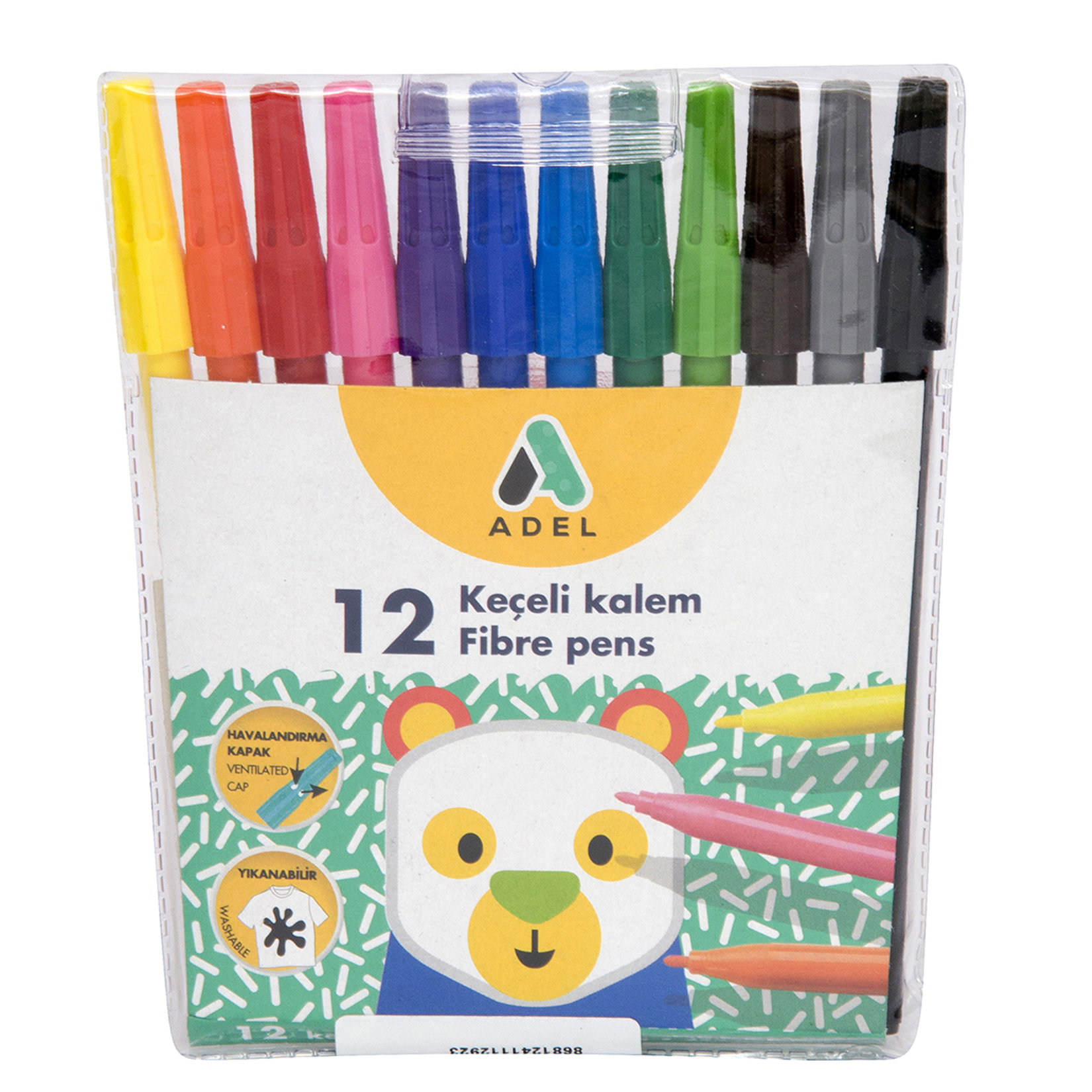Adel Keçeli Kalem 12 Renk