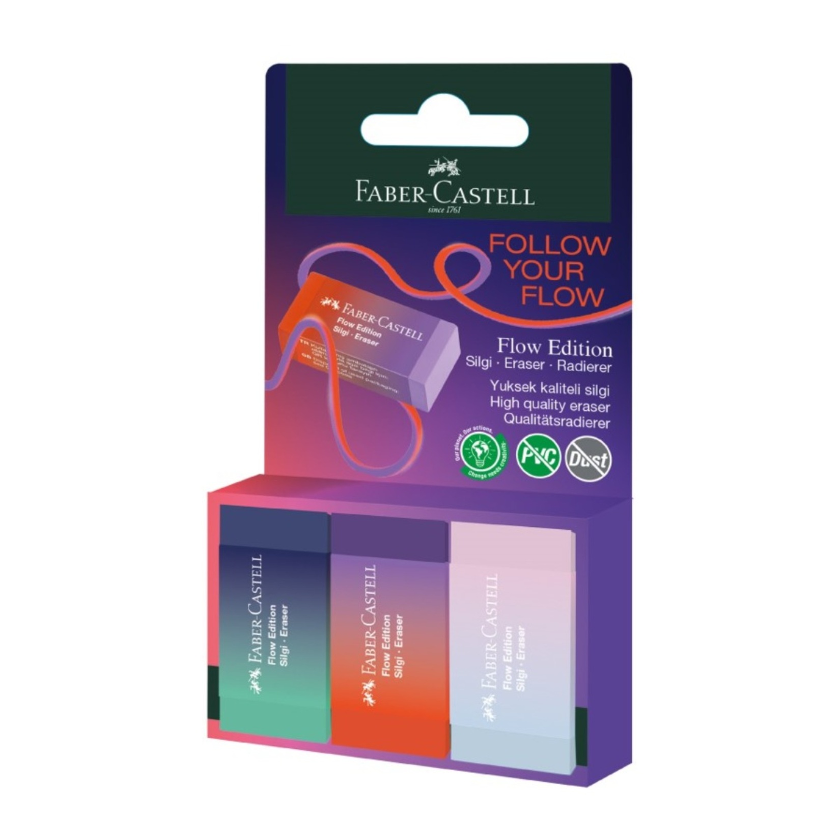 Faber Castell Bls Flow Edition Dust-Free Silgi 3'lü