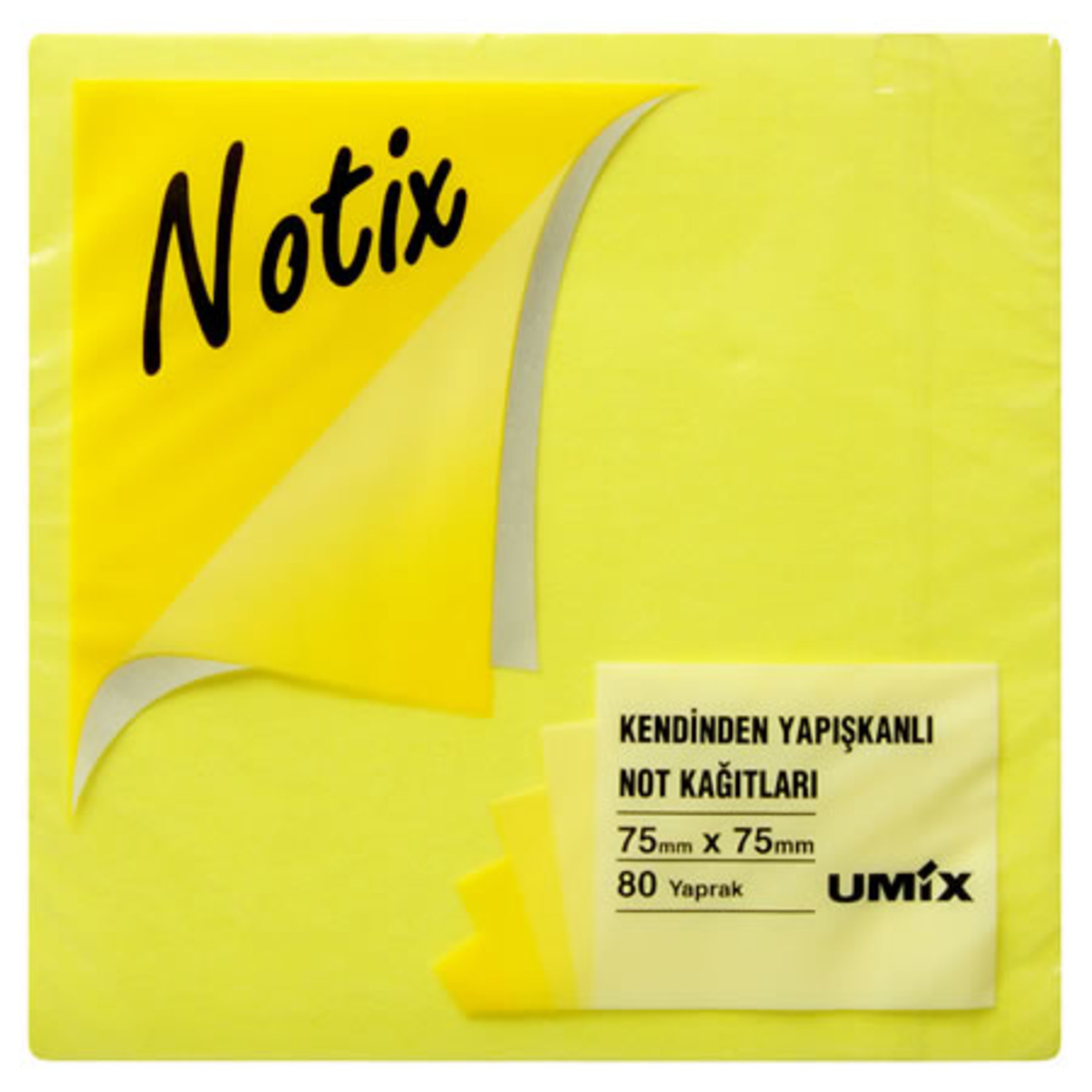 Neon Sarı 80 Yaprak 75X75