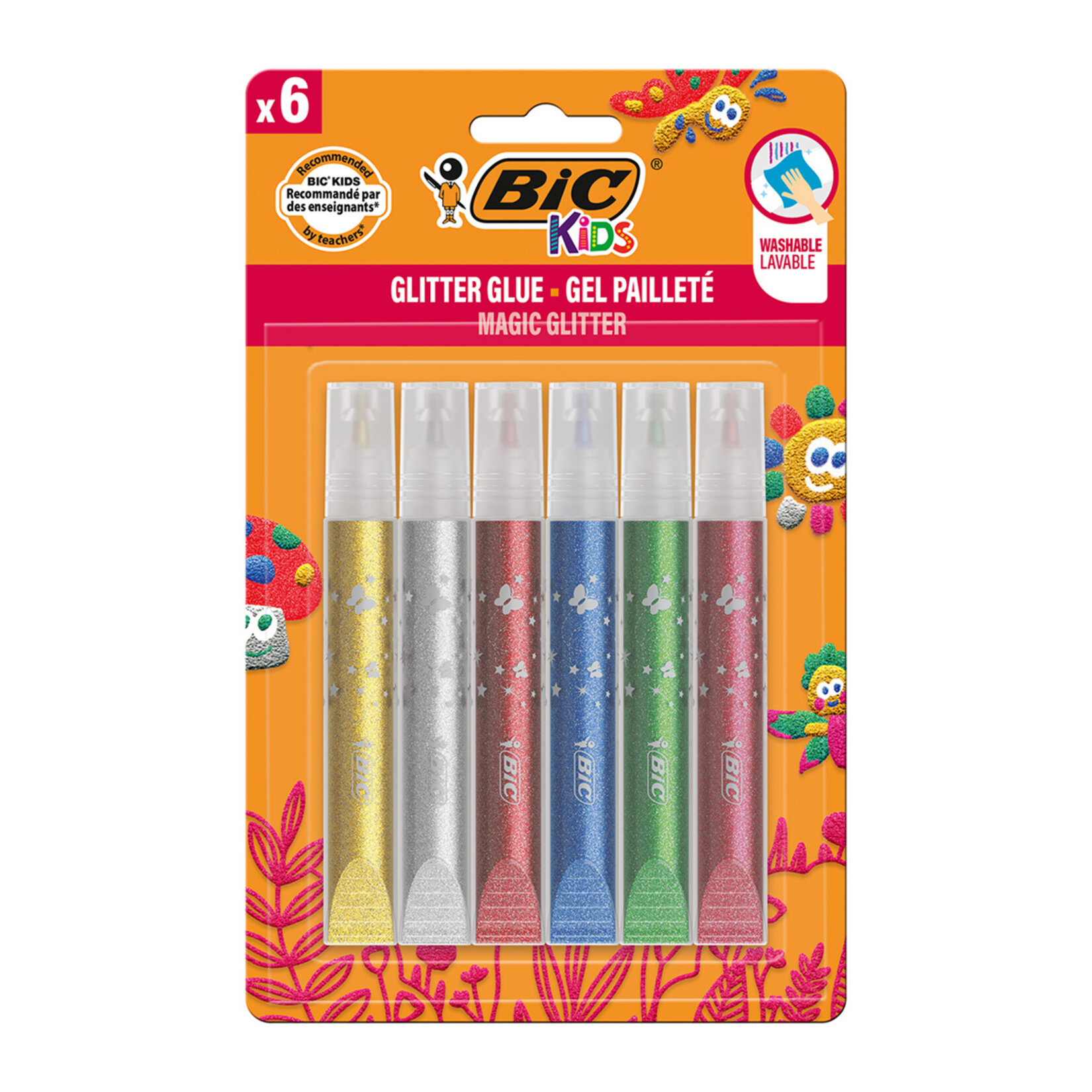 BIC Metalik Simli Yapıştırıcı 6'lı Blister