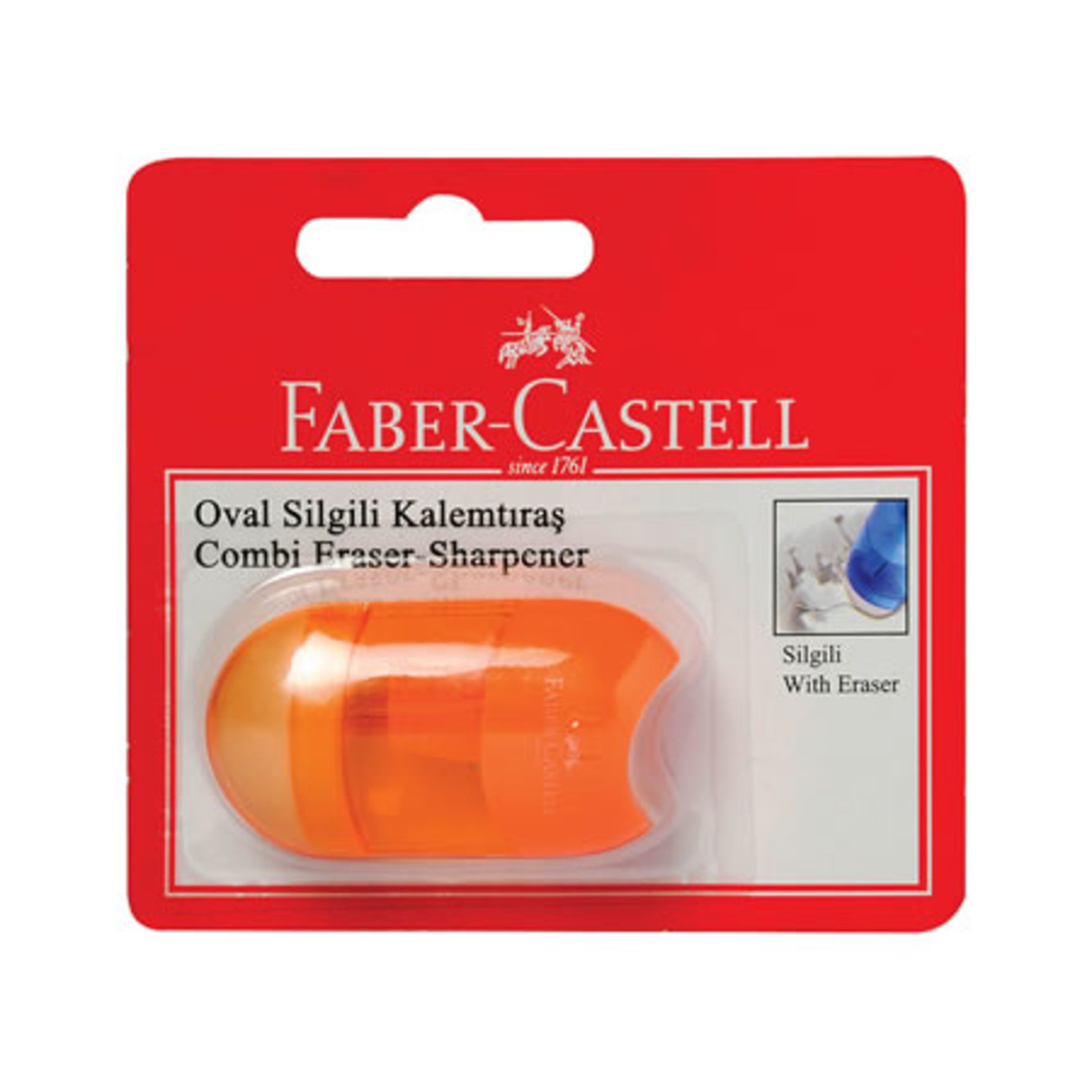 Faber-castell Oval Silgili Kalemtıraş