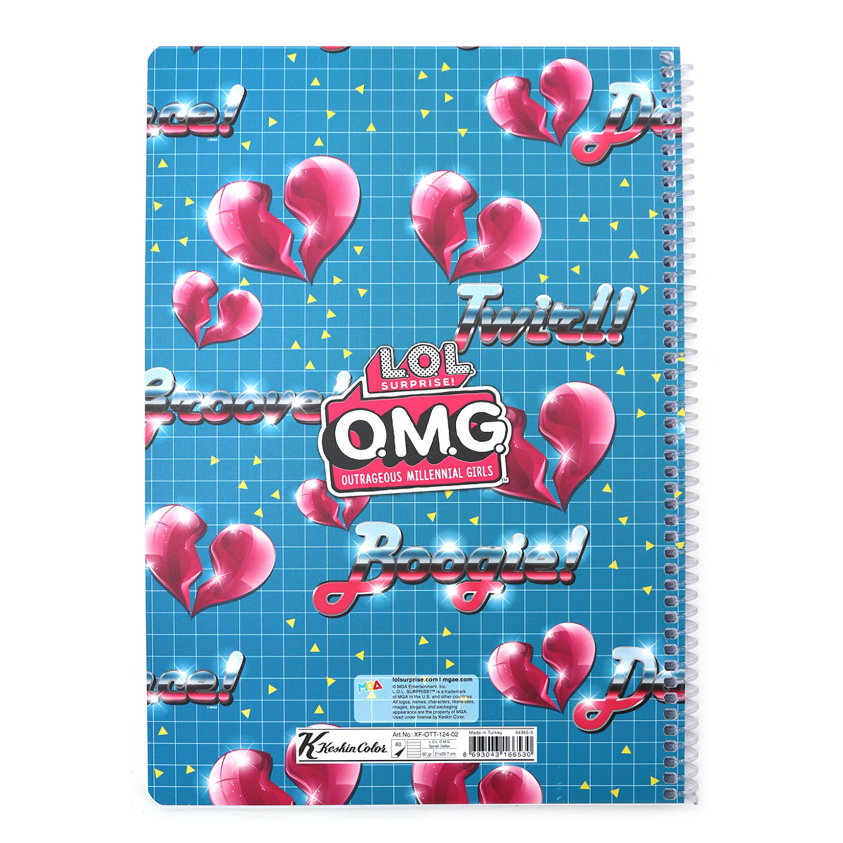 Keskin Color Lisans.A4 80 Yaprak Kaplamalı Defter L.O.L. - Görsel 2