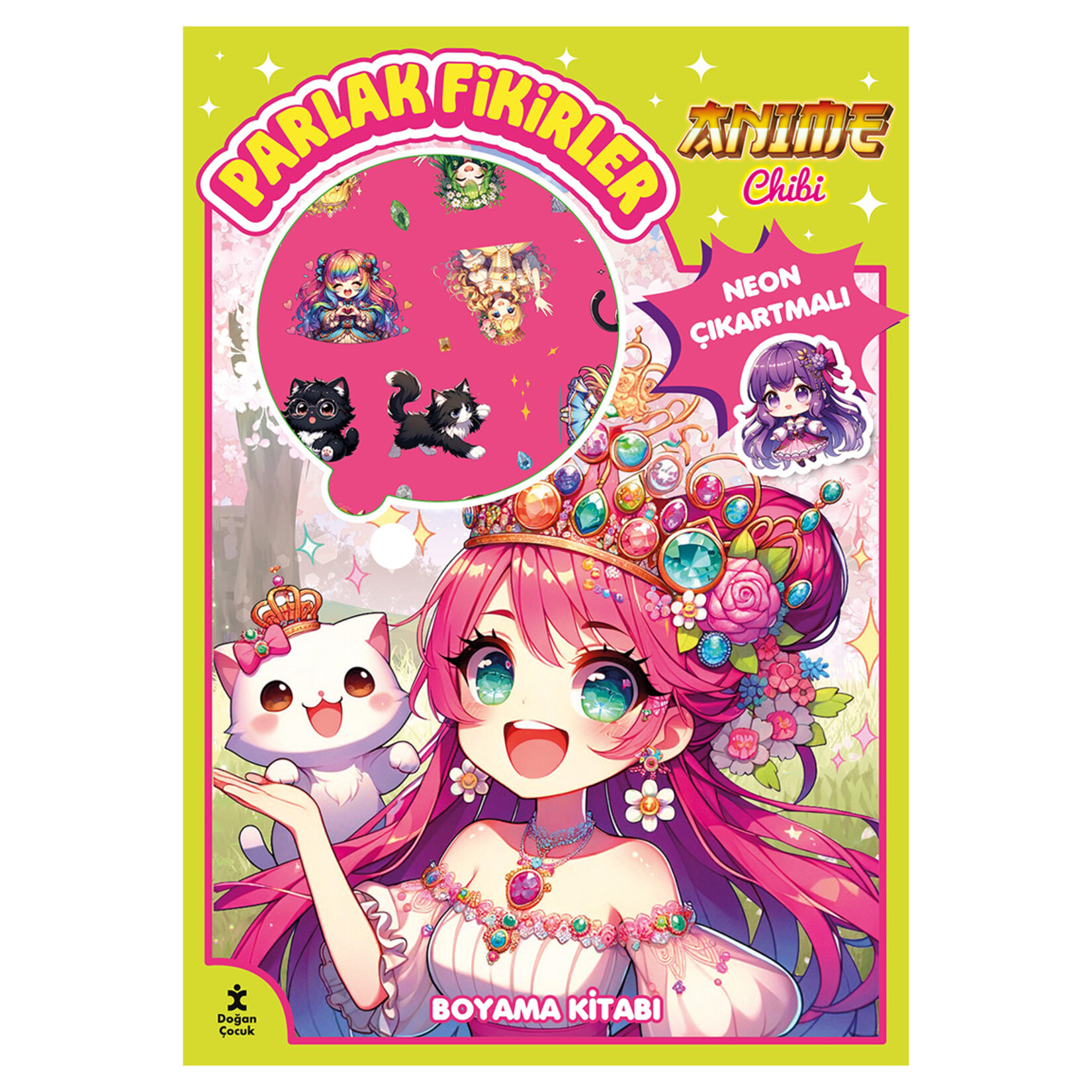 Parlak Fikirler Neon Çıkartmalı Boyama Kitabı - Görsel 2