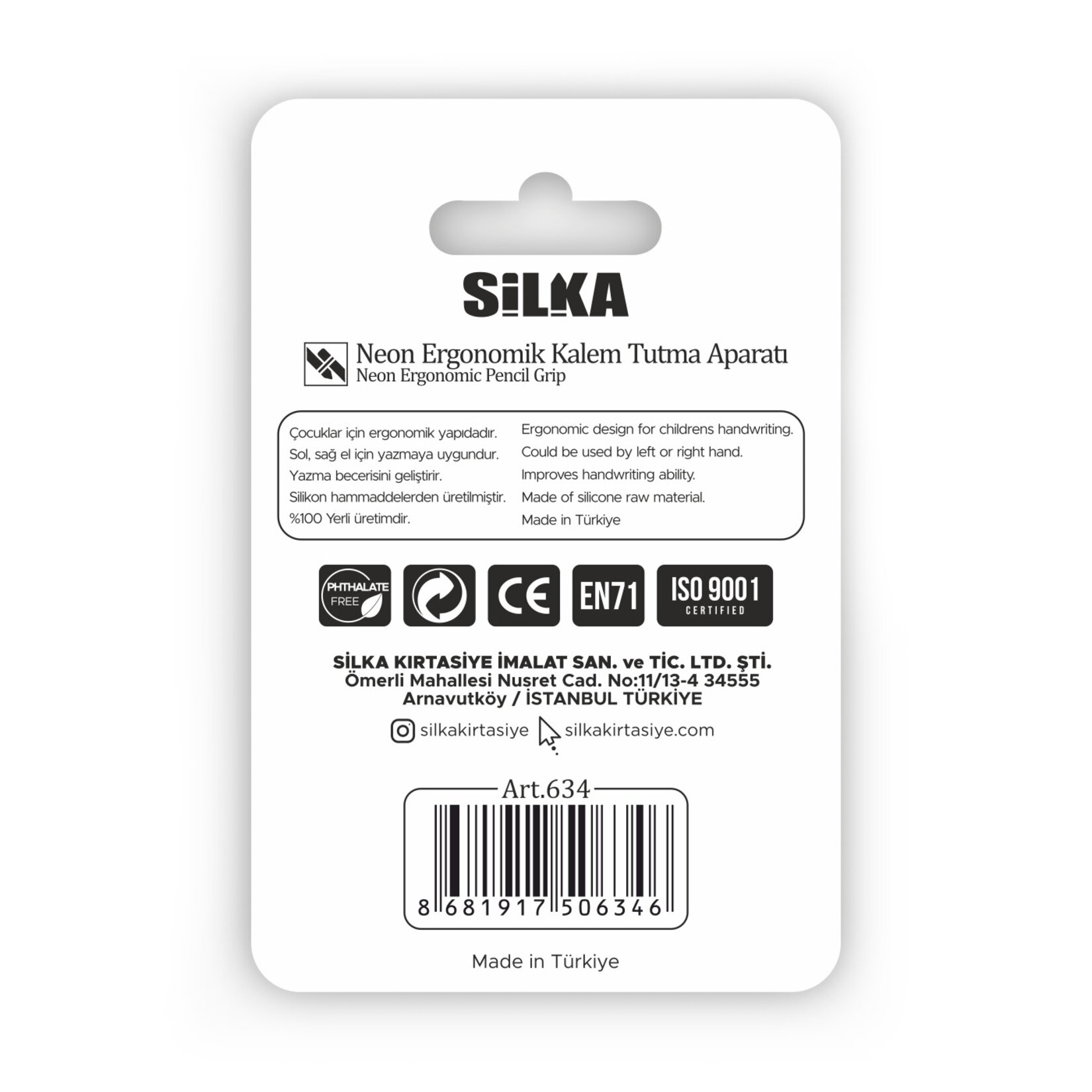 Silka 2'li Ergonomik Kalem Tutma Aparatı Blister - Görsel 2