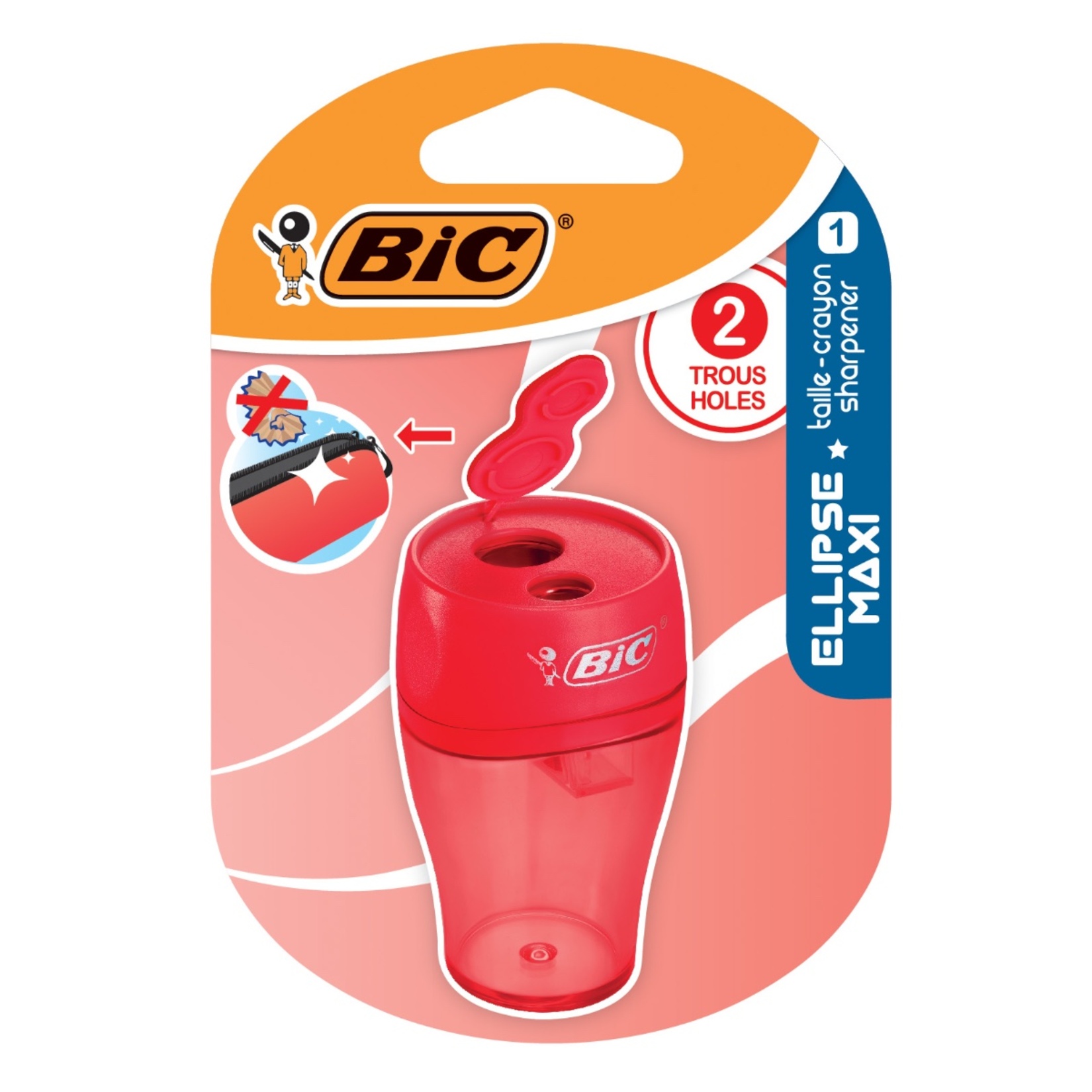 Bic Maxi Ellipse Kapaklı İkili Hazneli Kalemtıraş - Görsel 2