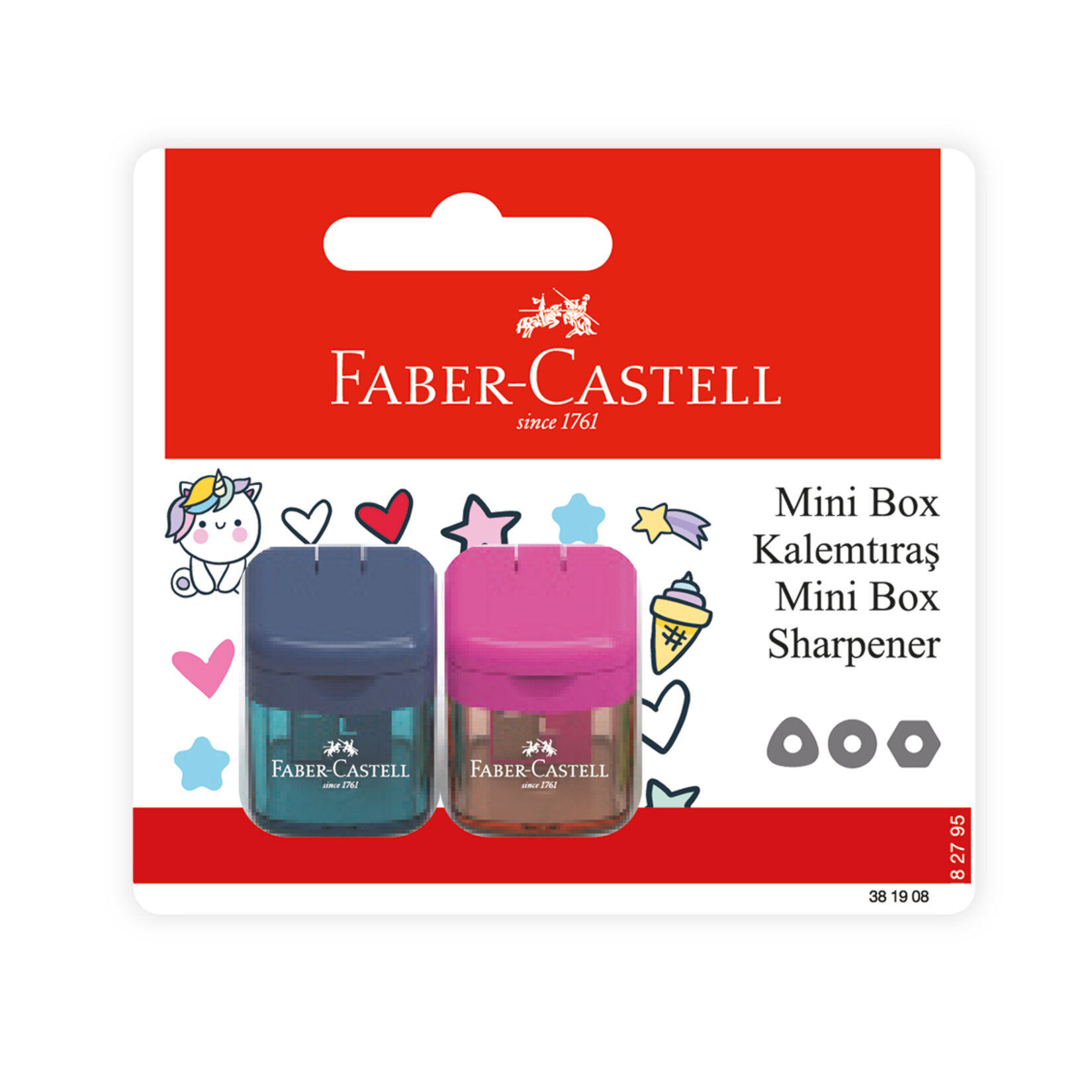 Faber Castell Blister Minibox Kalemtıraş 2'li - Görsel 1