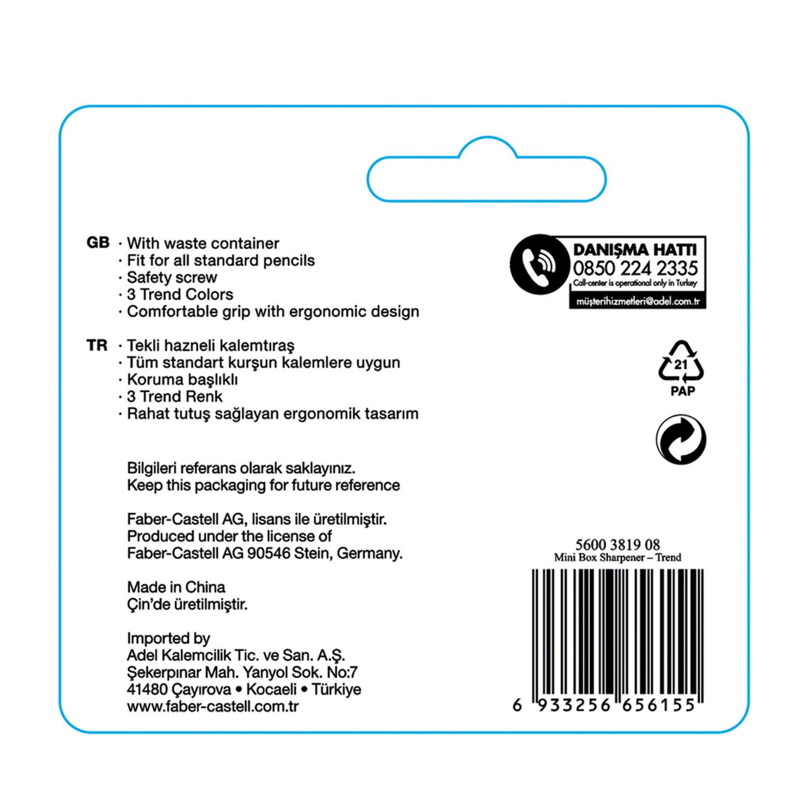 Faber Castell Blister Minibox Kalemtıraş 2'li - Görsel 2