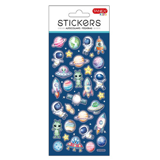 Tanex Kirs TNX-2583205 Puffy Uzay Tatil Sticker