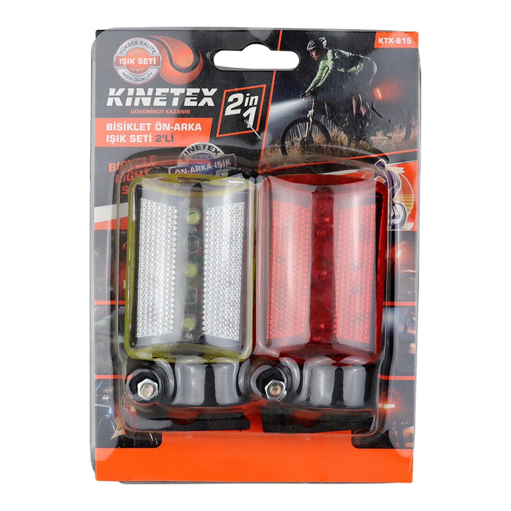 Knitex 2'li Bisiklet Stop Lambası - Görsel 1