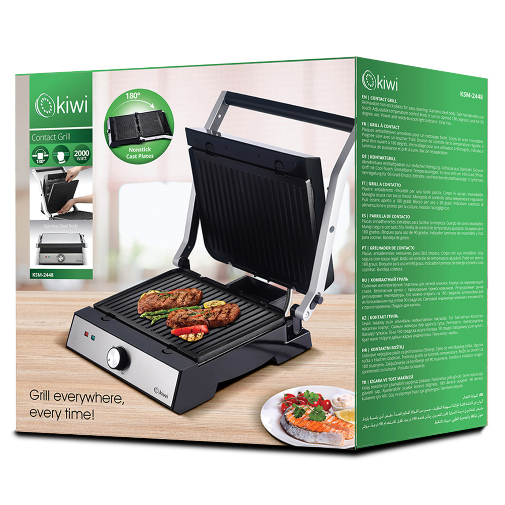 Kiwi KSM-2448 Izgara ve Tost Makinesi - Görsel 3