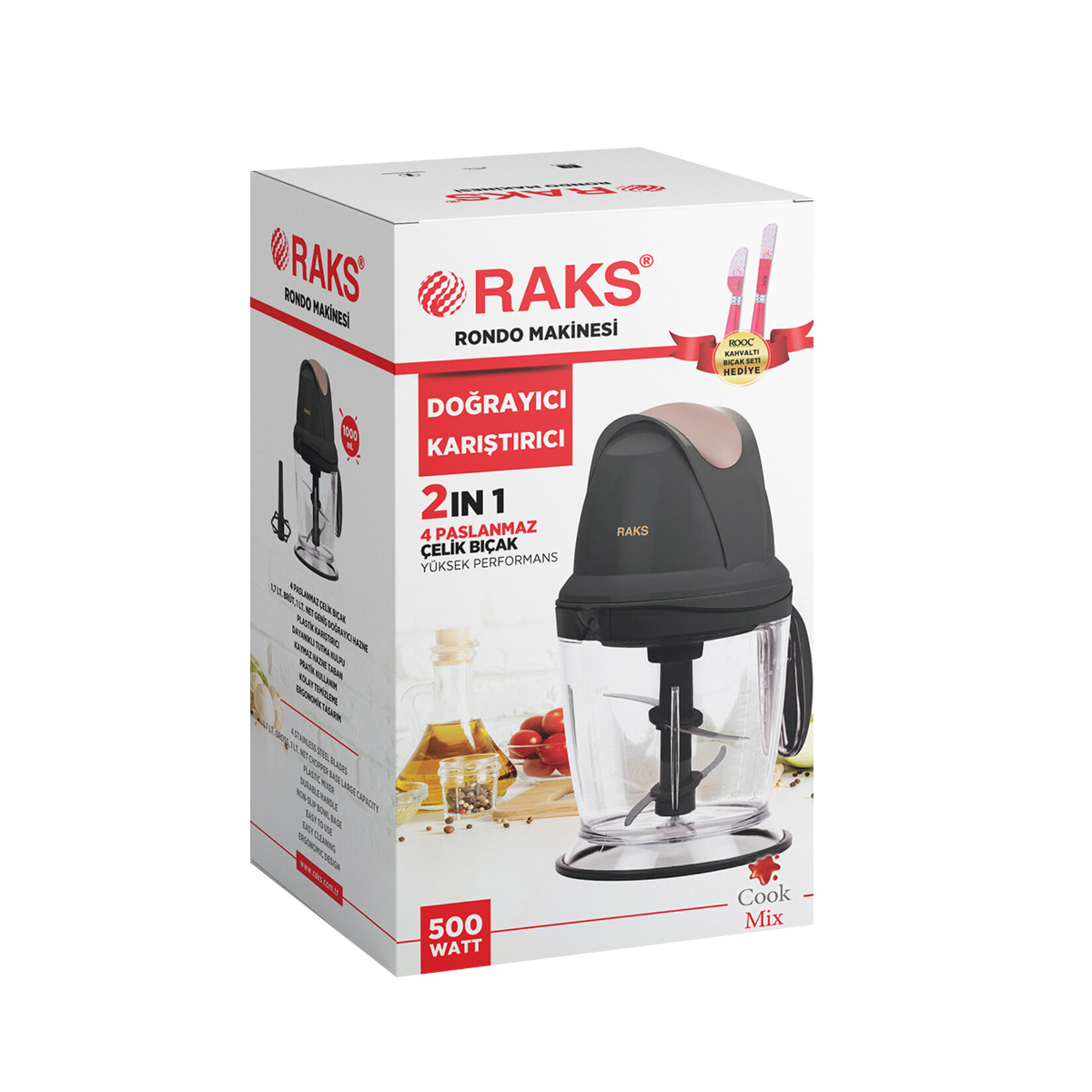 Raks Cook Mix 500W Rondo Makinesi - Görsel 1