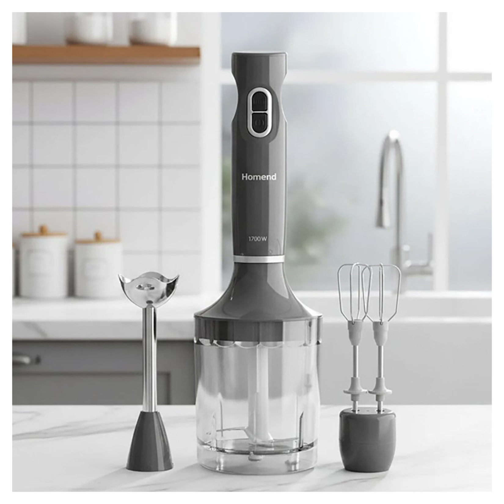 Homend Handmaid 1936H Blender Seti Antrasit - Görsel 3