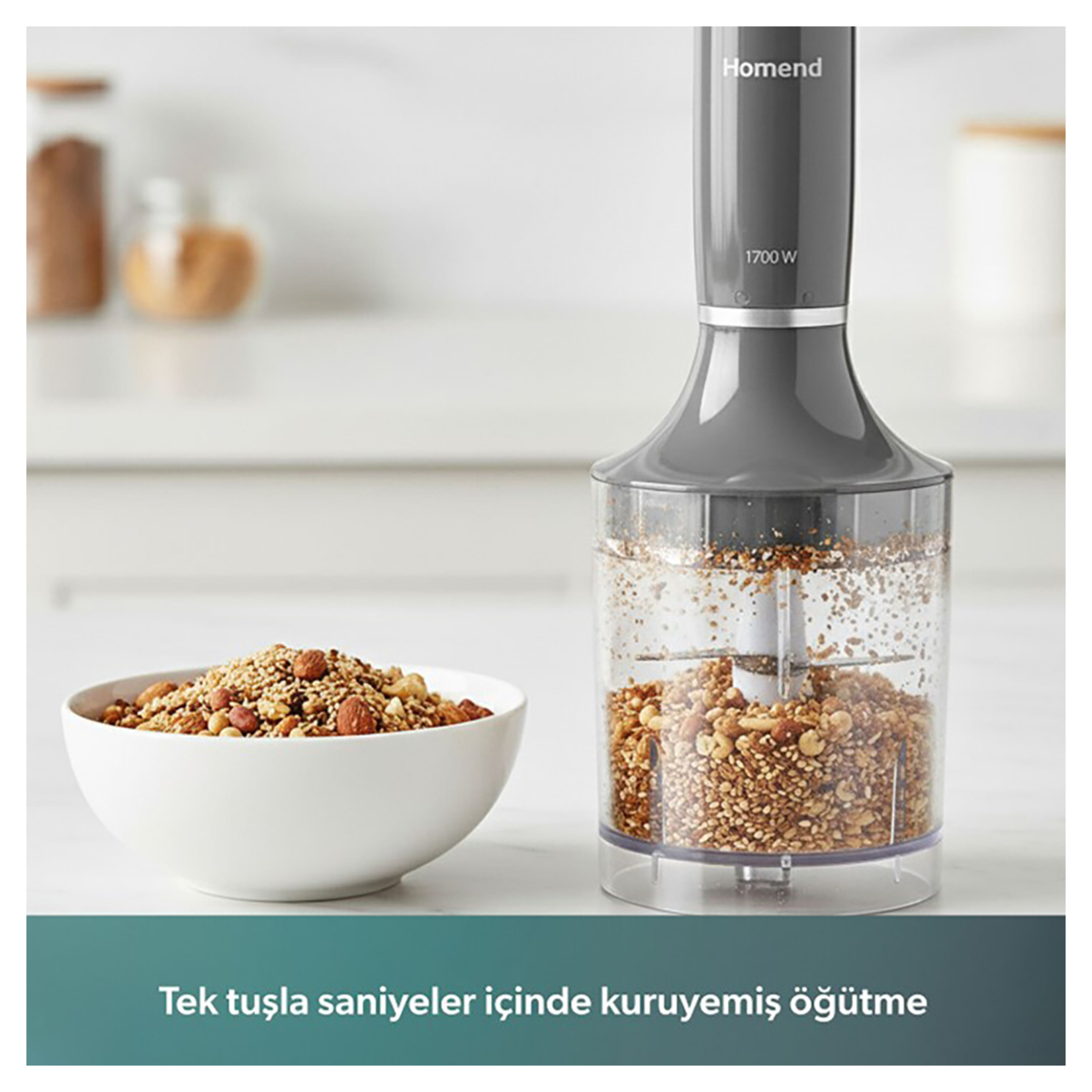 Homend Handmaid 1936H Blender Seti Antrasit - Görsel 4