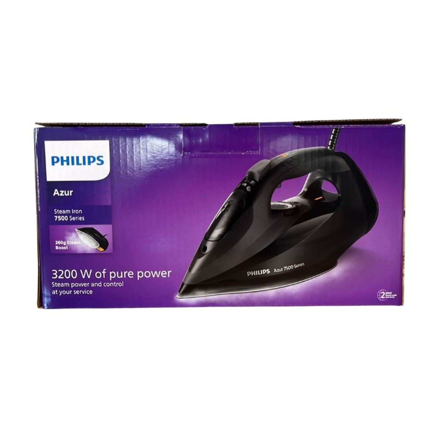 Philips Azur DST7511/80 7500 Siyah Buharlı Ütü - Görsel 1
