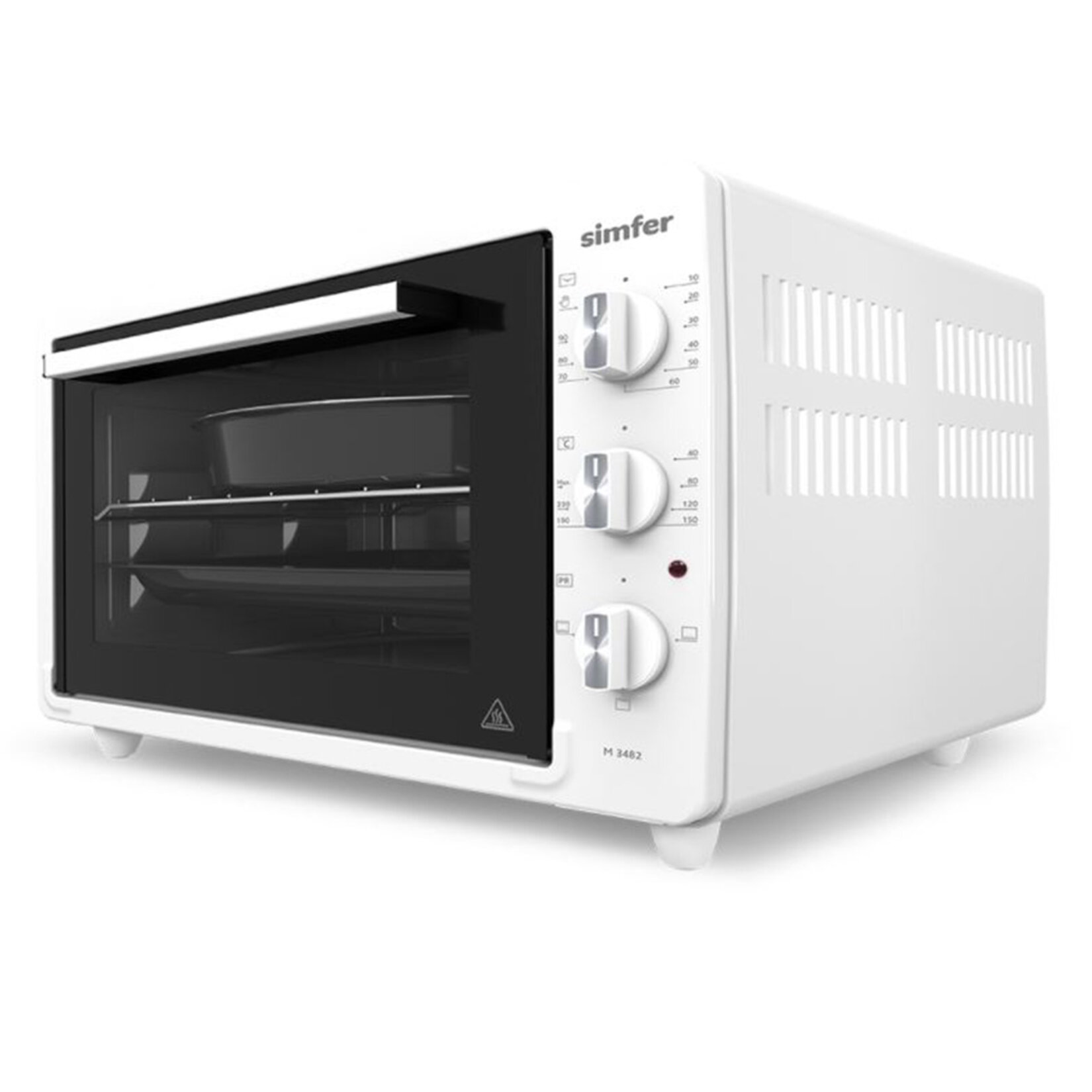 Simfer Midi Fırın 3482 Beyaz 4 Fonksiyon 34 Litre - Görsel 2