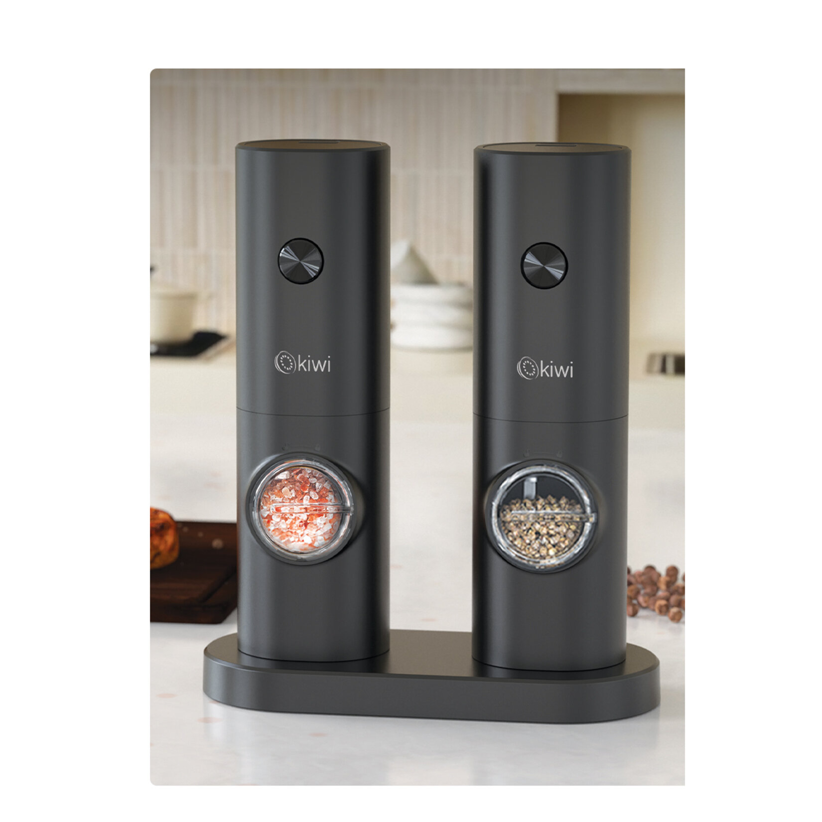 Kiwi KSPG-4850 2'li Standlı Tuz Karabiber Değirmeni - Görsel 2