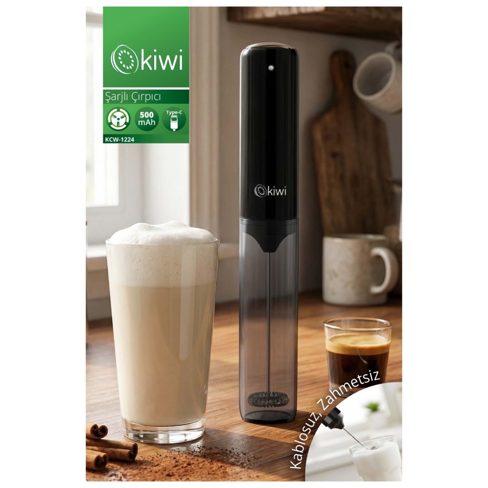 Kiwi KCW-1224 Şarjlı Çırpıcı - Görsel 2