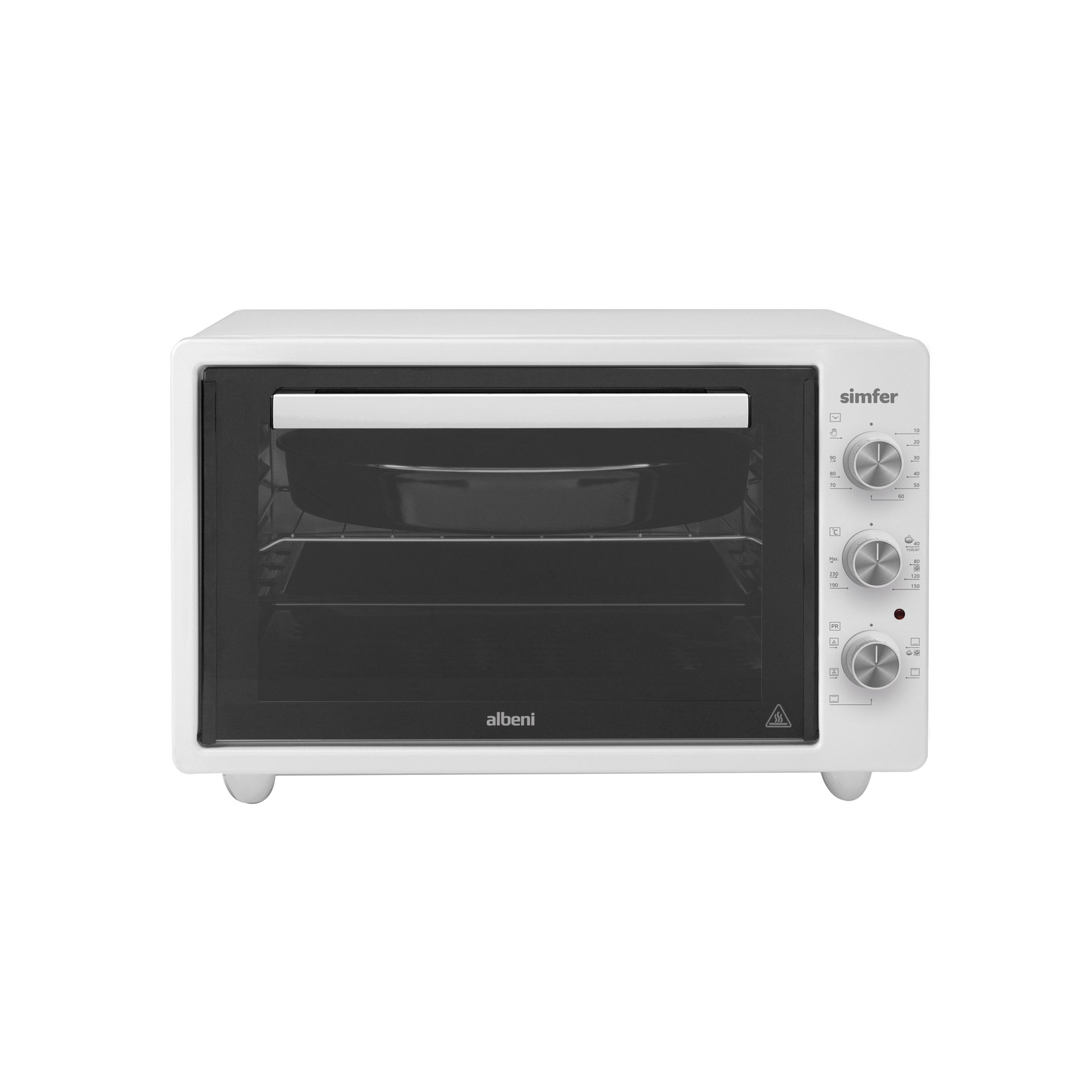 Simfer 4242 Beyaz Turbo 42 L Mekanik Midi Fırın