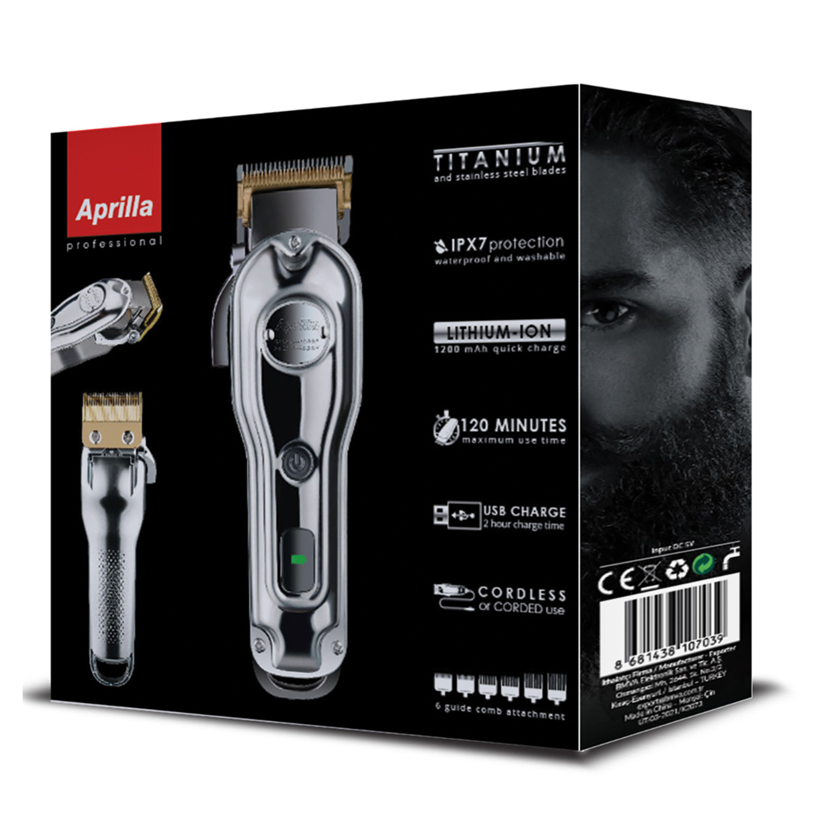 Aprilla AHC-5050 Profesyonel Şarjlı Saç Sakal Kesme Makinesi - Görsel 4