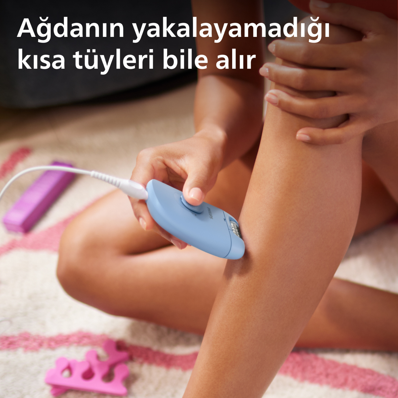 Philips BRE228/05 Epilasyon Cihazı Mavi - Görsel 3