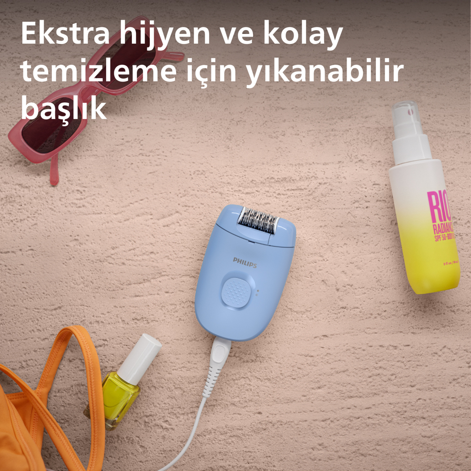 Philips BRE228/05 Epilasyon Cihazı Mavi - Görsel 6