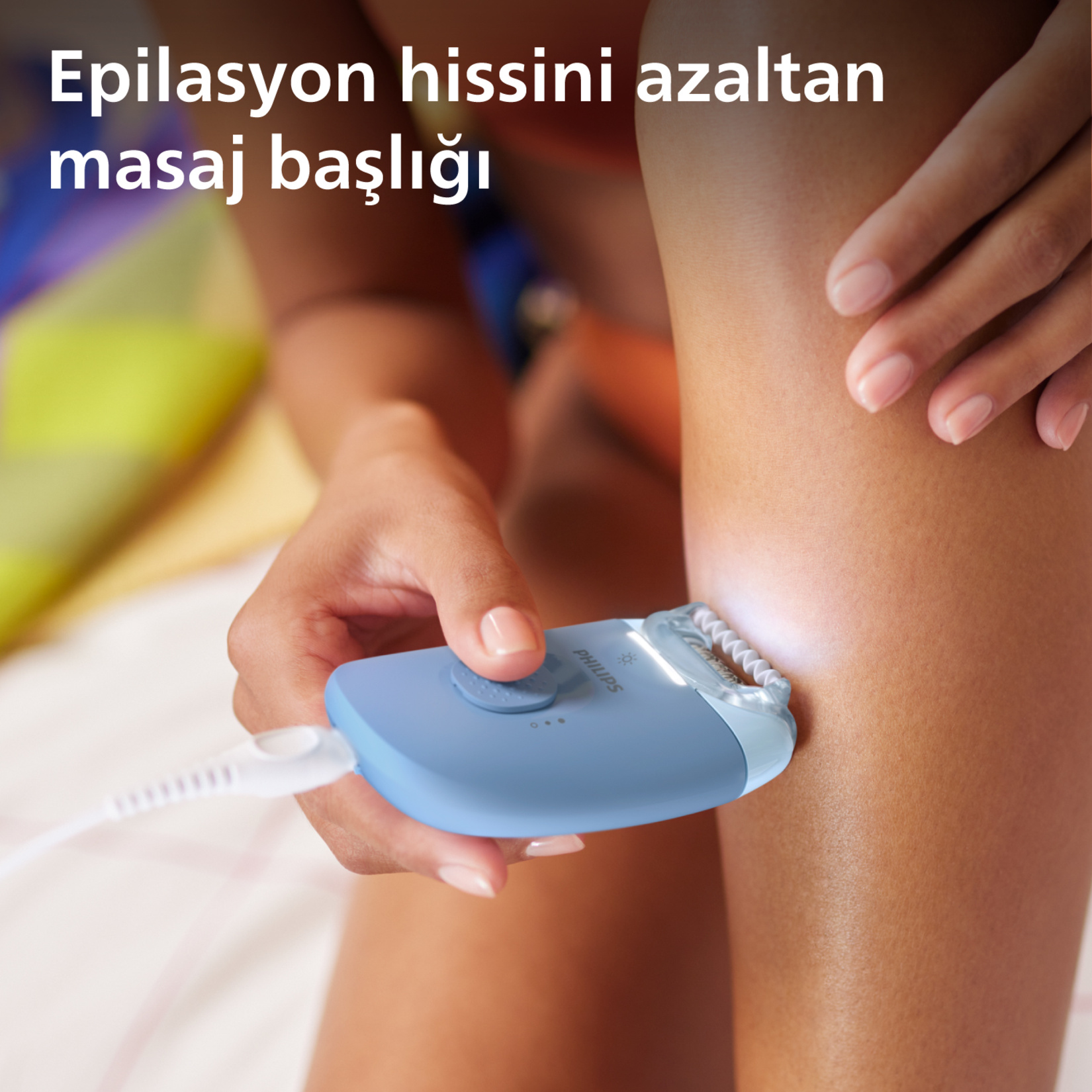 Philips BRE247/05 Epilasyon Cihazı Mavi - Görsel 3