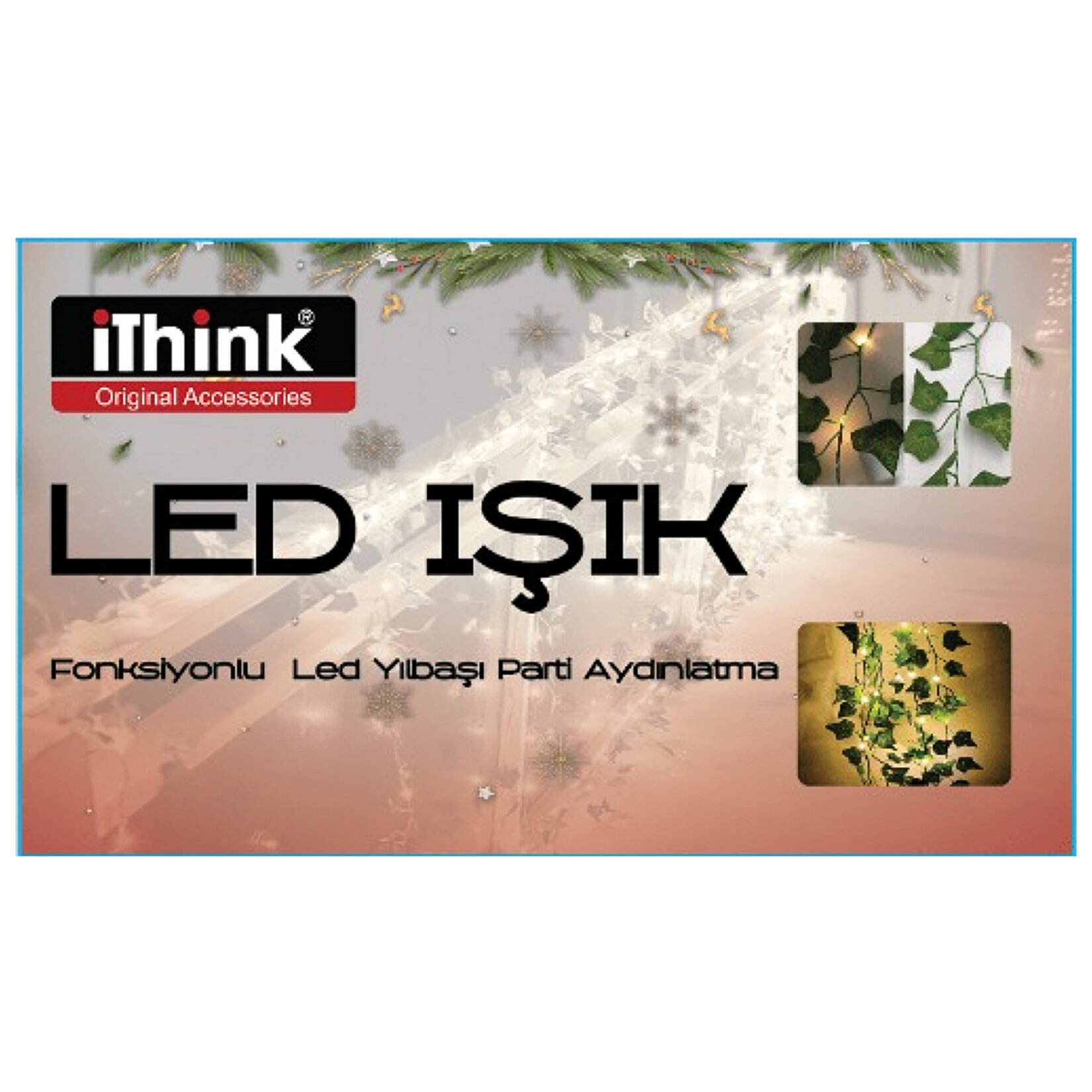 i'think Yaprak Desen Led Yılbaşı Işık 5M Ls-770