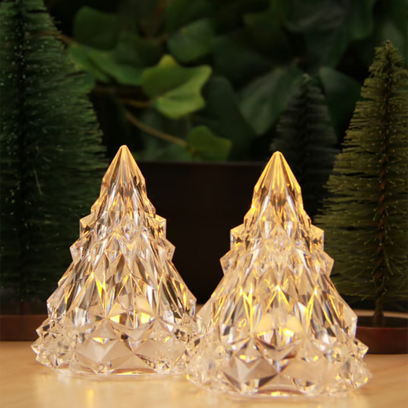 i'think 2'li Çam Ağacı Temalı Dekoratif Led Işık - Görsel 1