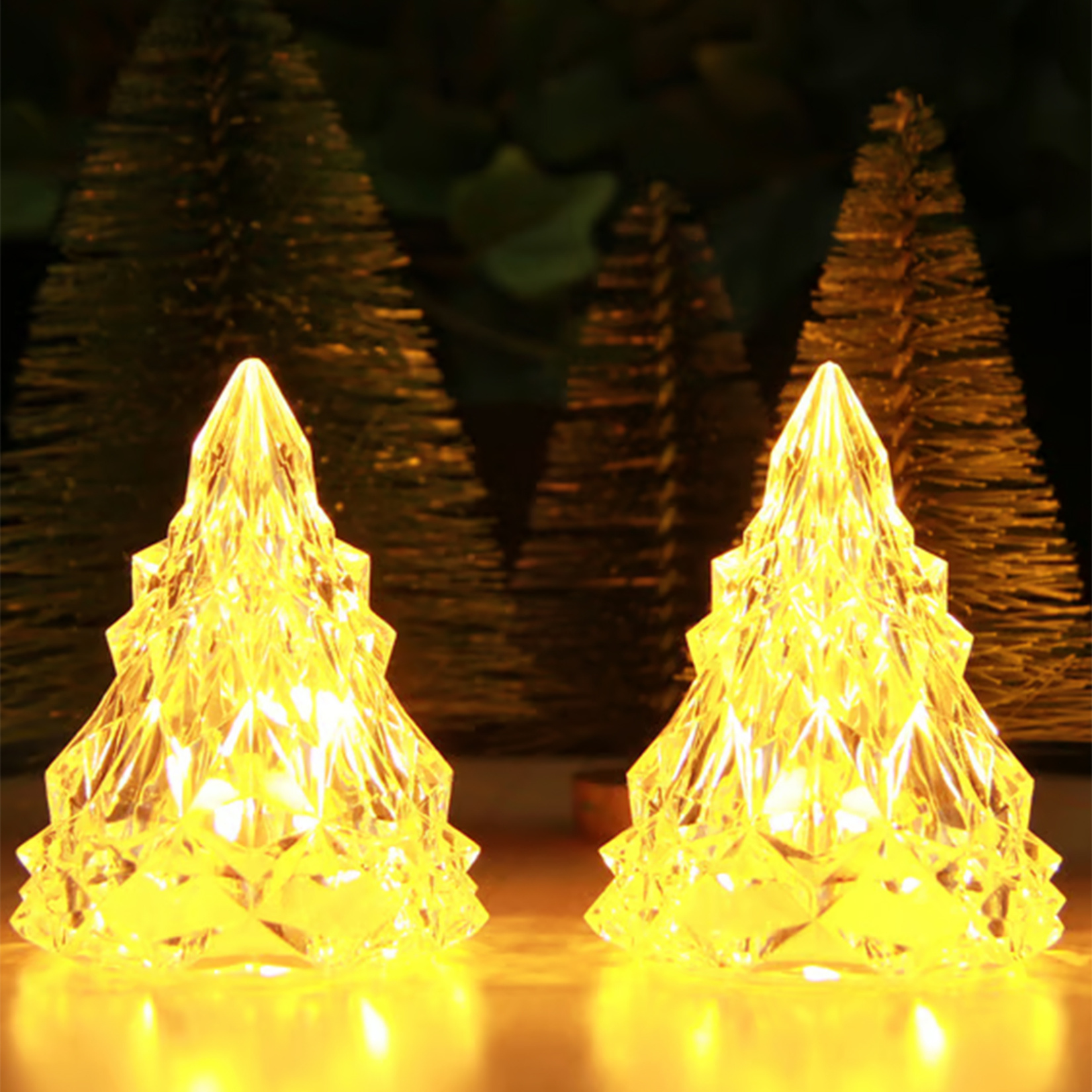 i'think 2'li Çam Ağacı Temalı Dekoratif Led Işık - Görsel 2