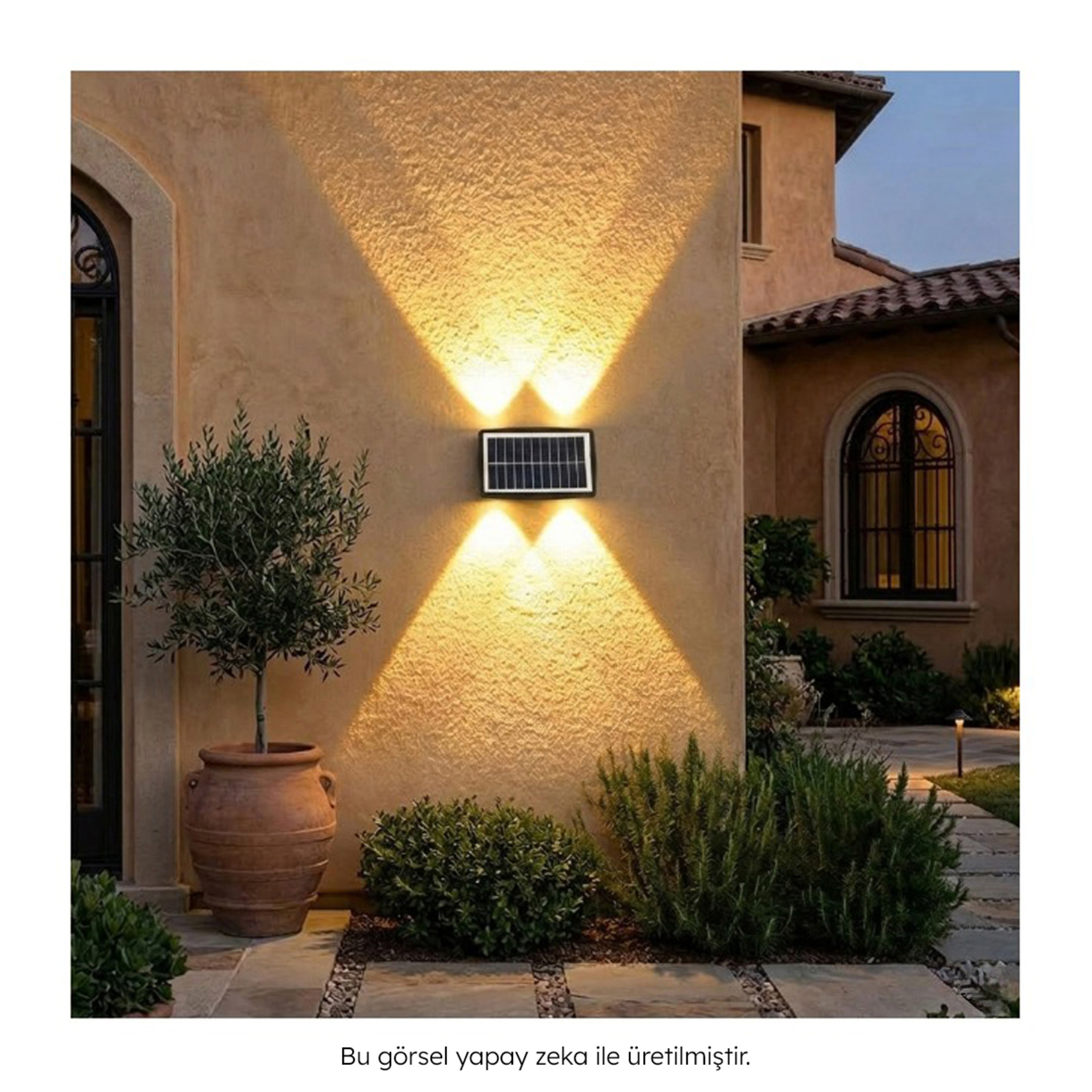 Ithink Solar Led Duvar Işığı Çift Lamba LS-140 - Görsel 2