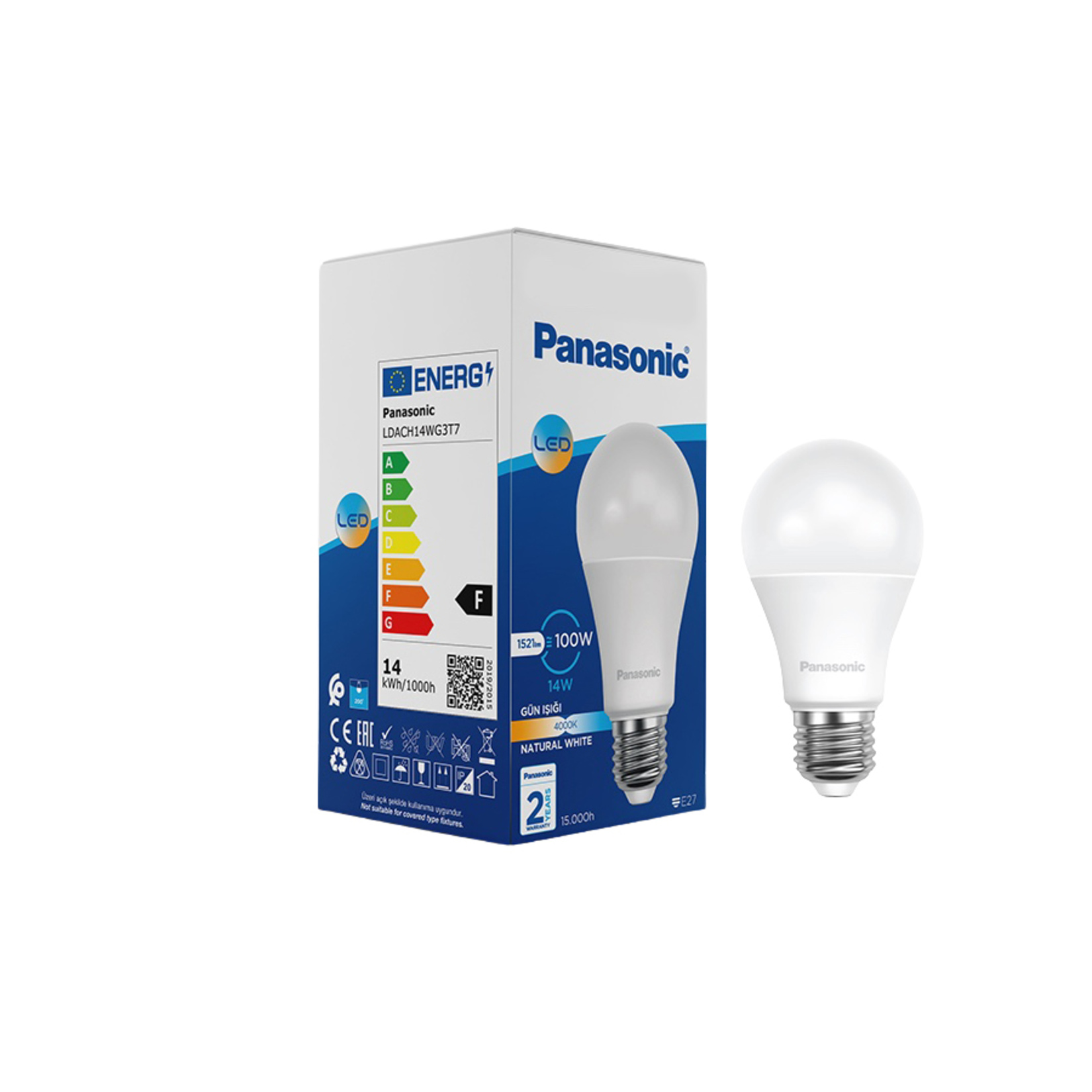 Panasonic Led Ampul E27 14W 1521Lm 4000K