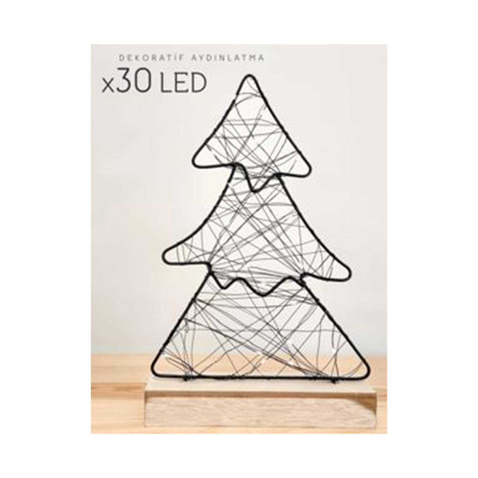 Petrix Dekoratif Metal Geyik - Yıldız - Ağaç Led Işık - Görsel 2