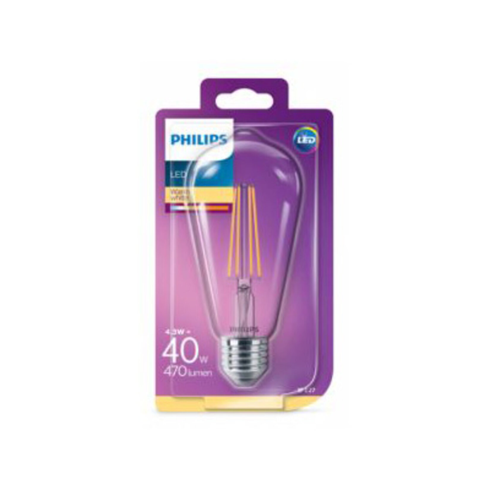 Philips Led Classic 40W St64 E27 Non-dım 2700K