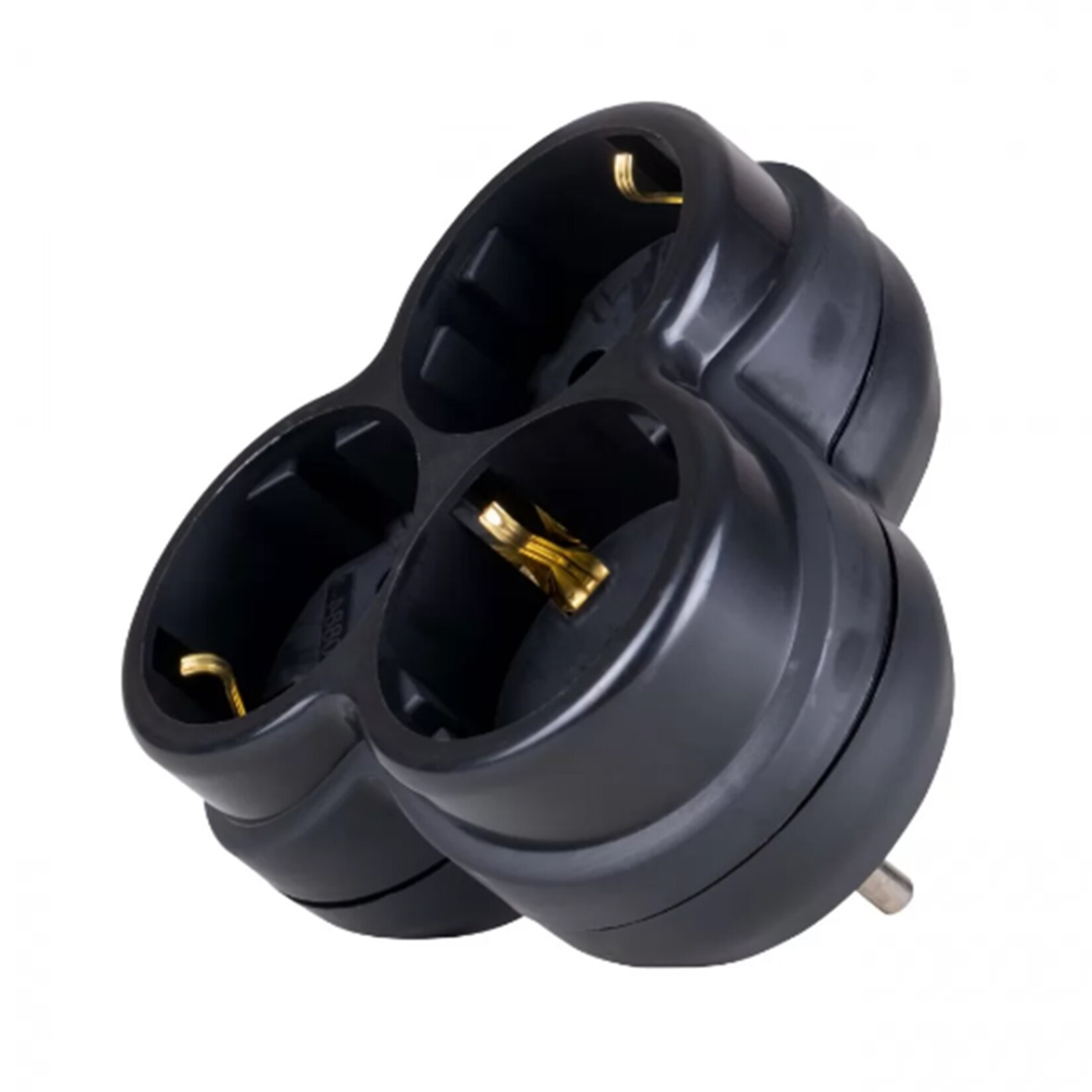 Nilson Üçlü Golyat Priz (Flash) Siyah