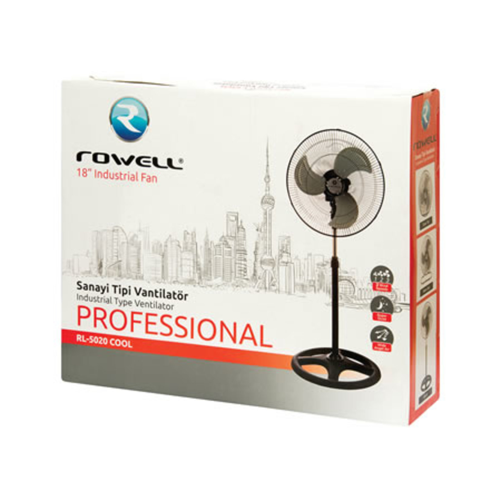 Rowell 18" Sanayi Tipi Vantilatör Rl-5020